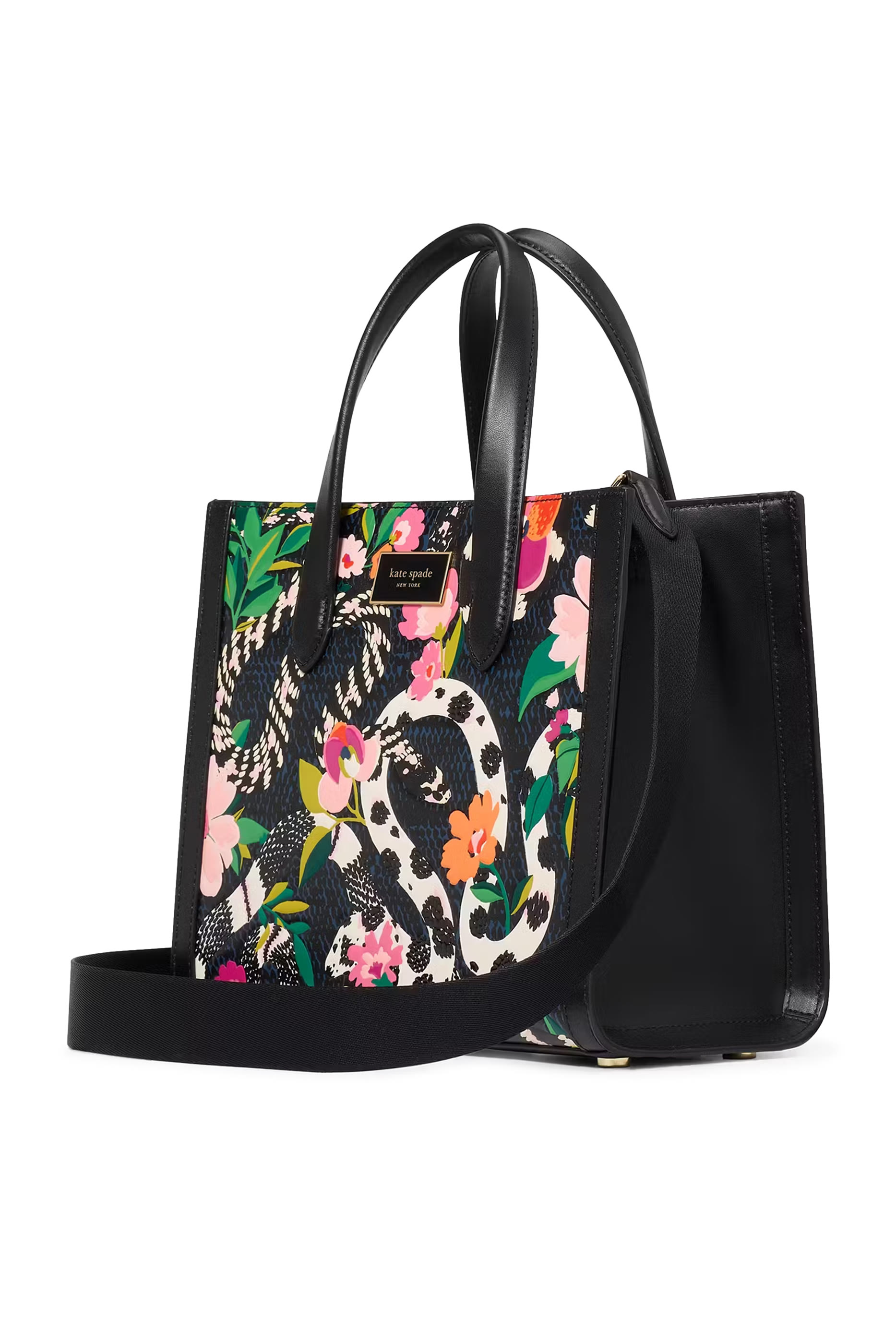 حقيبة يد مانهاتن صغيرة جلد منقوش