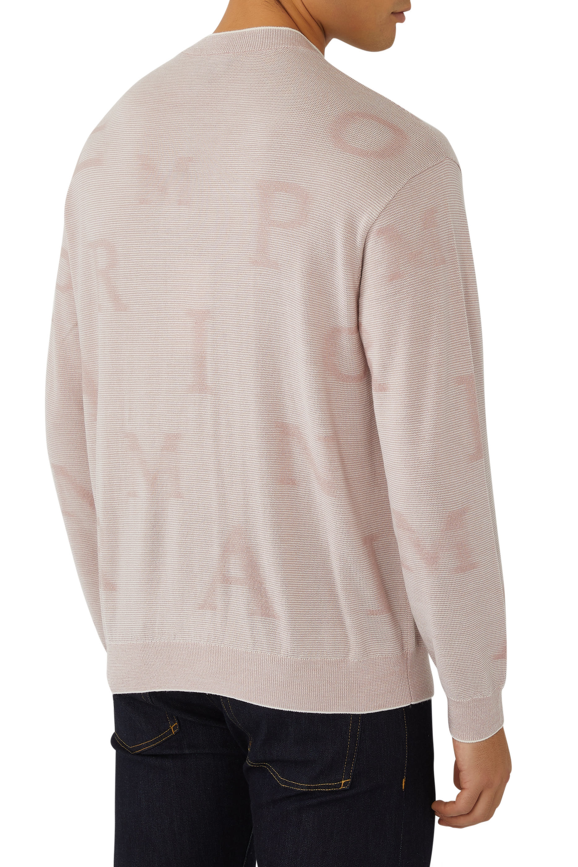 سويت شيرت منسوج بشعار الماركة