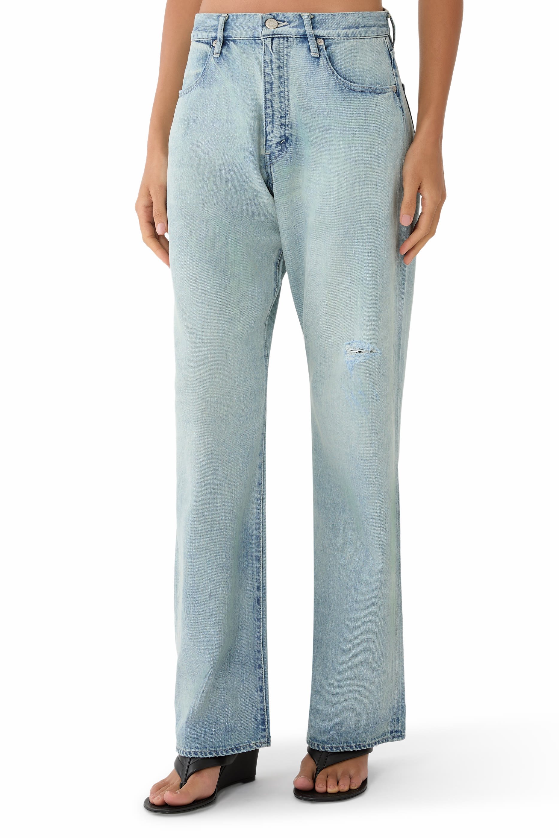 Faded Selvedge Light Denim Pants 
