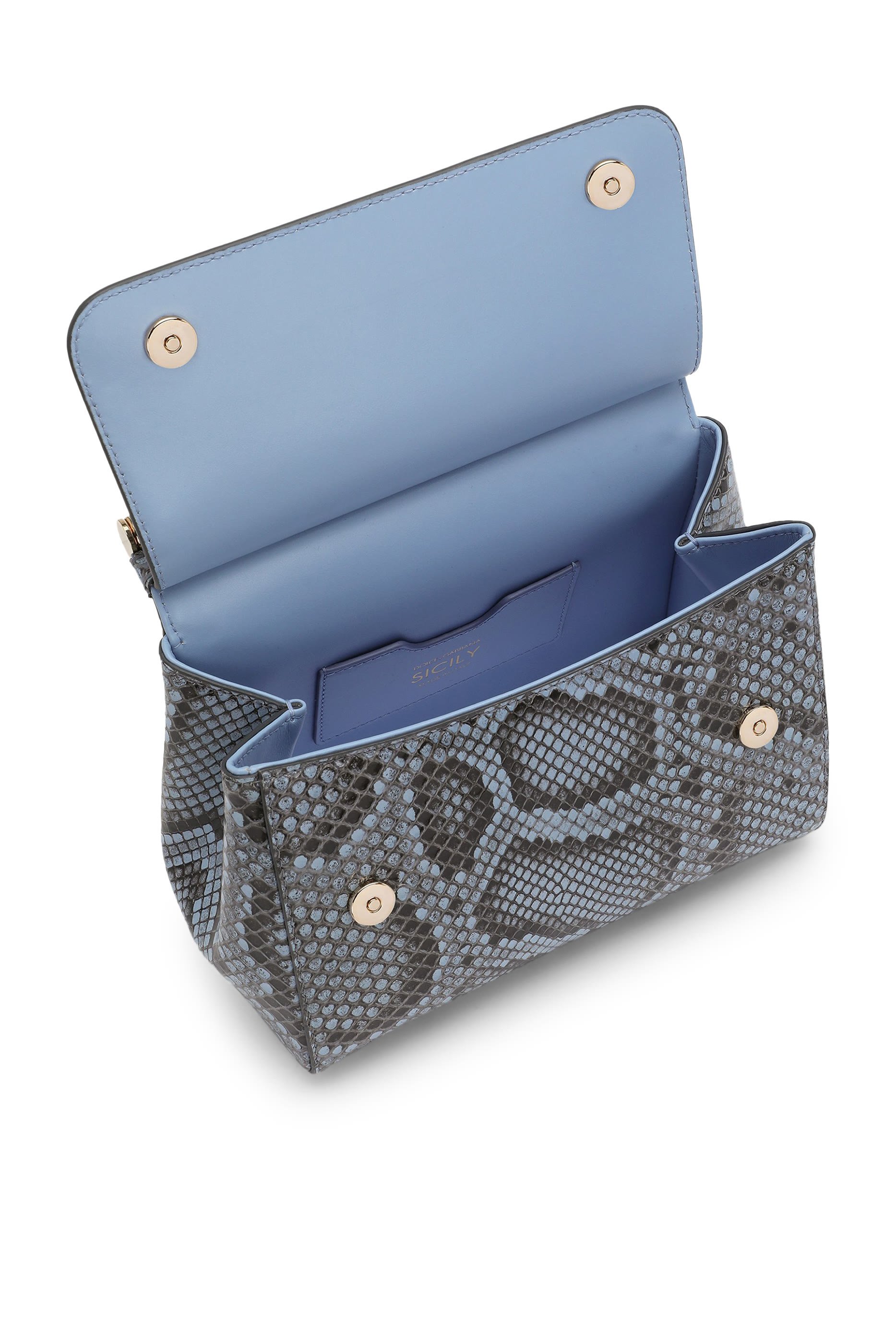 حقيبة يد سيسلي متوسطة جلد الثعبان