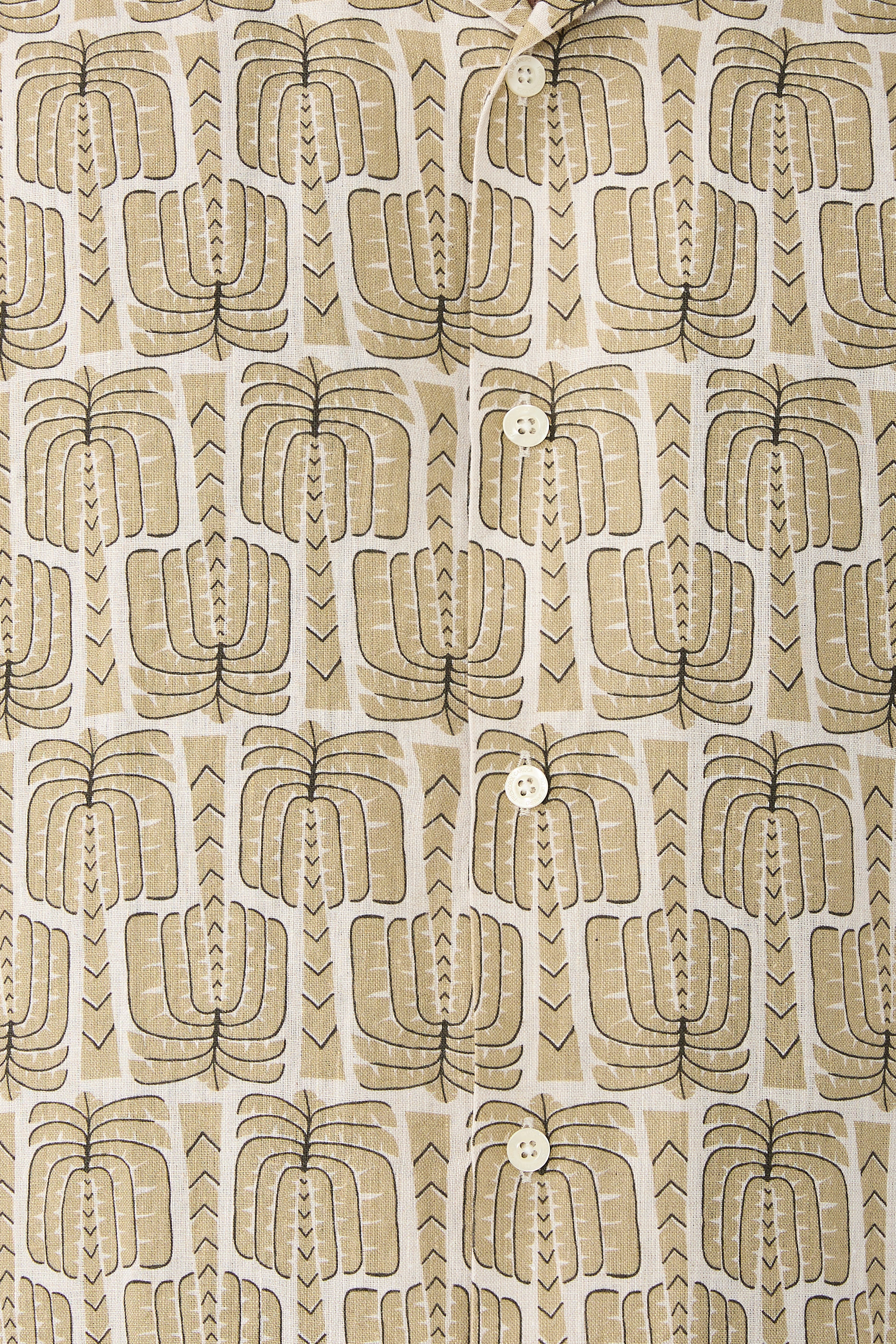 قميص روبيرتو بالميرا بطبعات كتان 