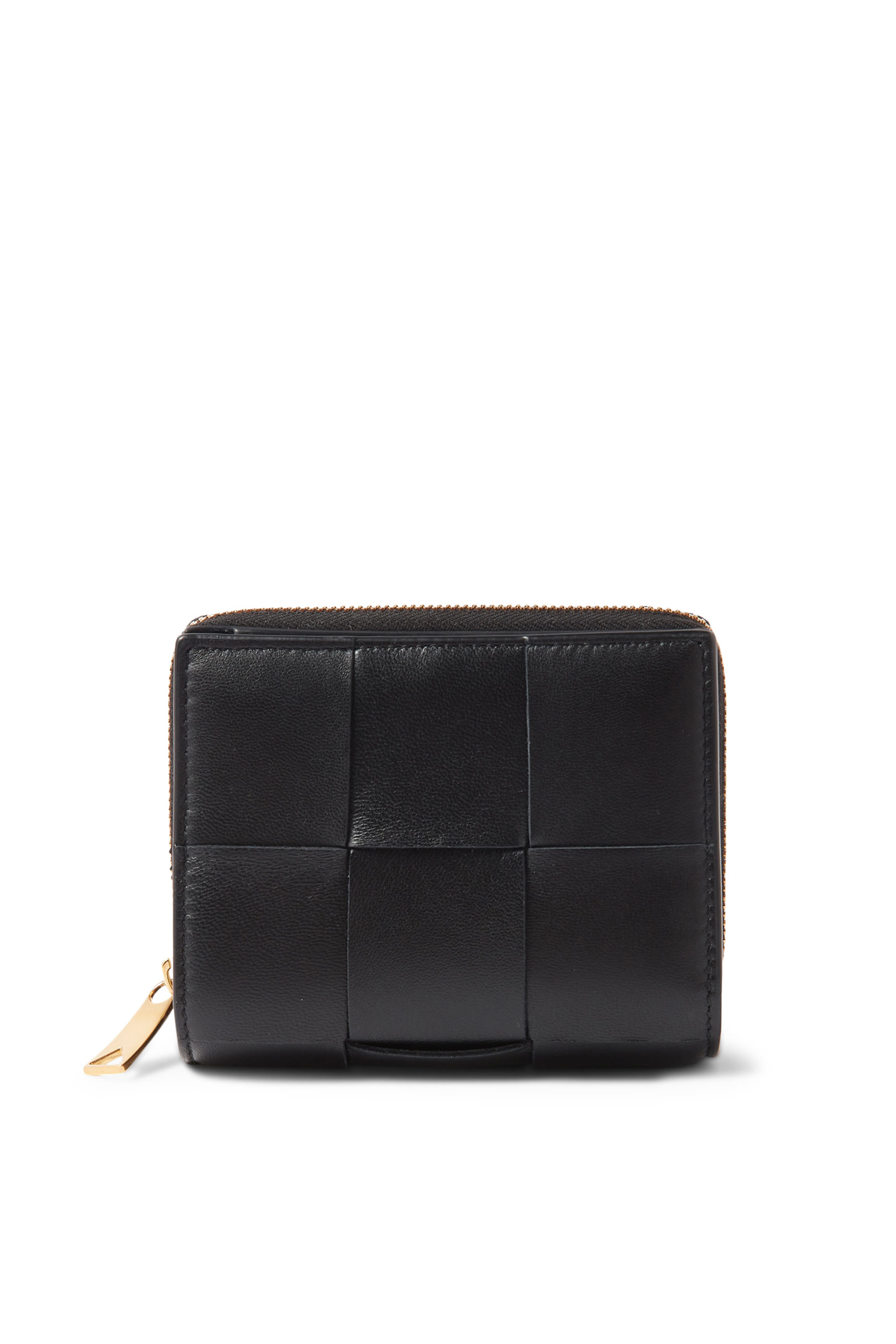 محفظة كاسيت صغيرة بتصميم ثنائي الطي بسحاب