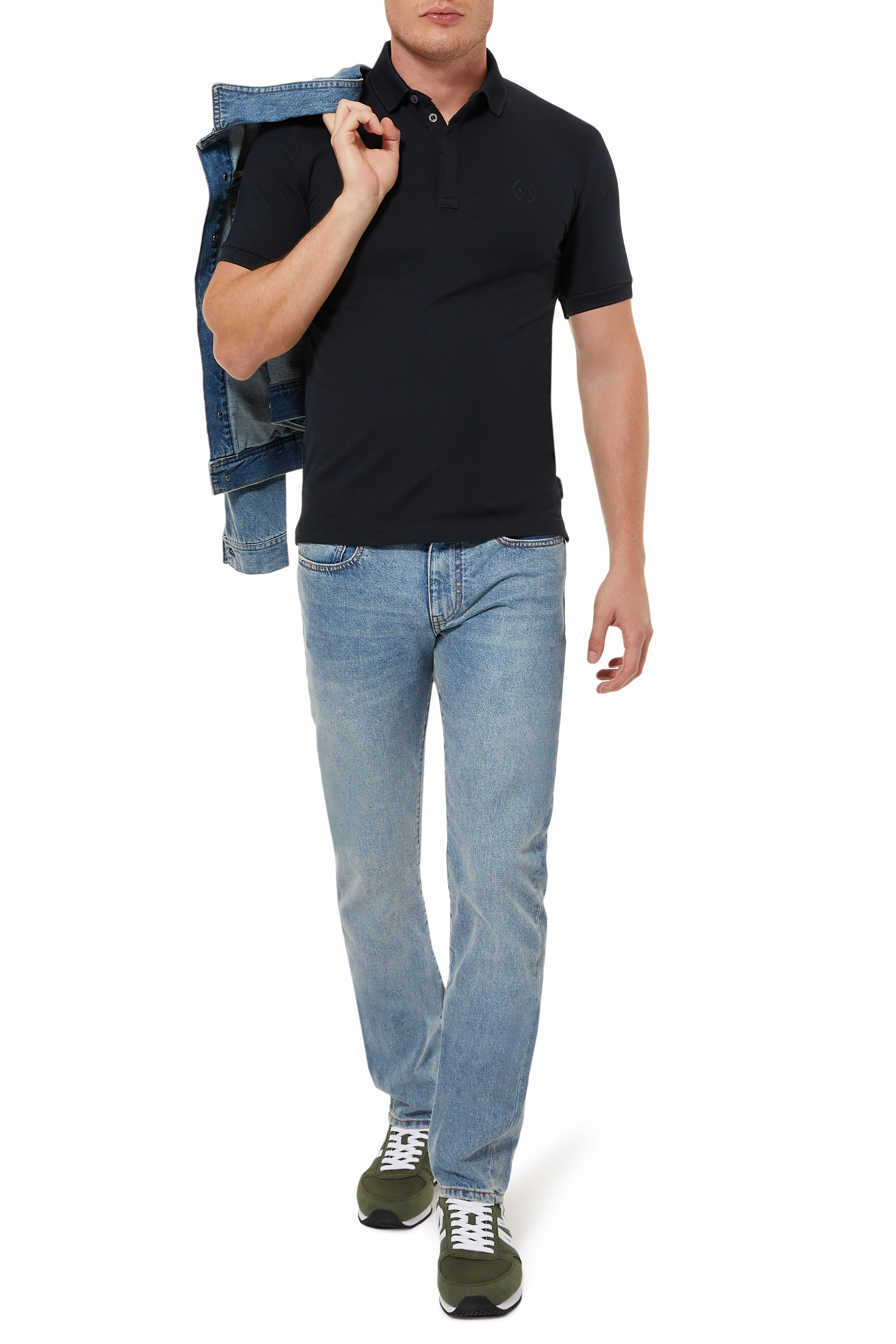 قميص بولو اف 91 بشعار الماركة