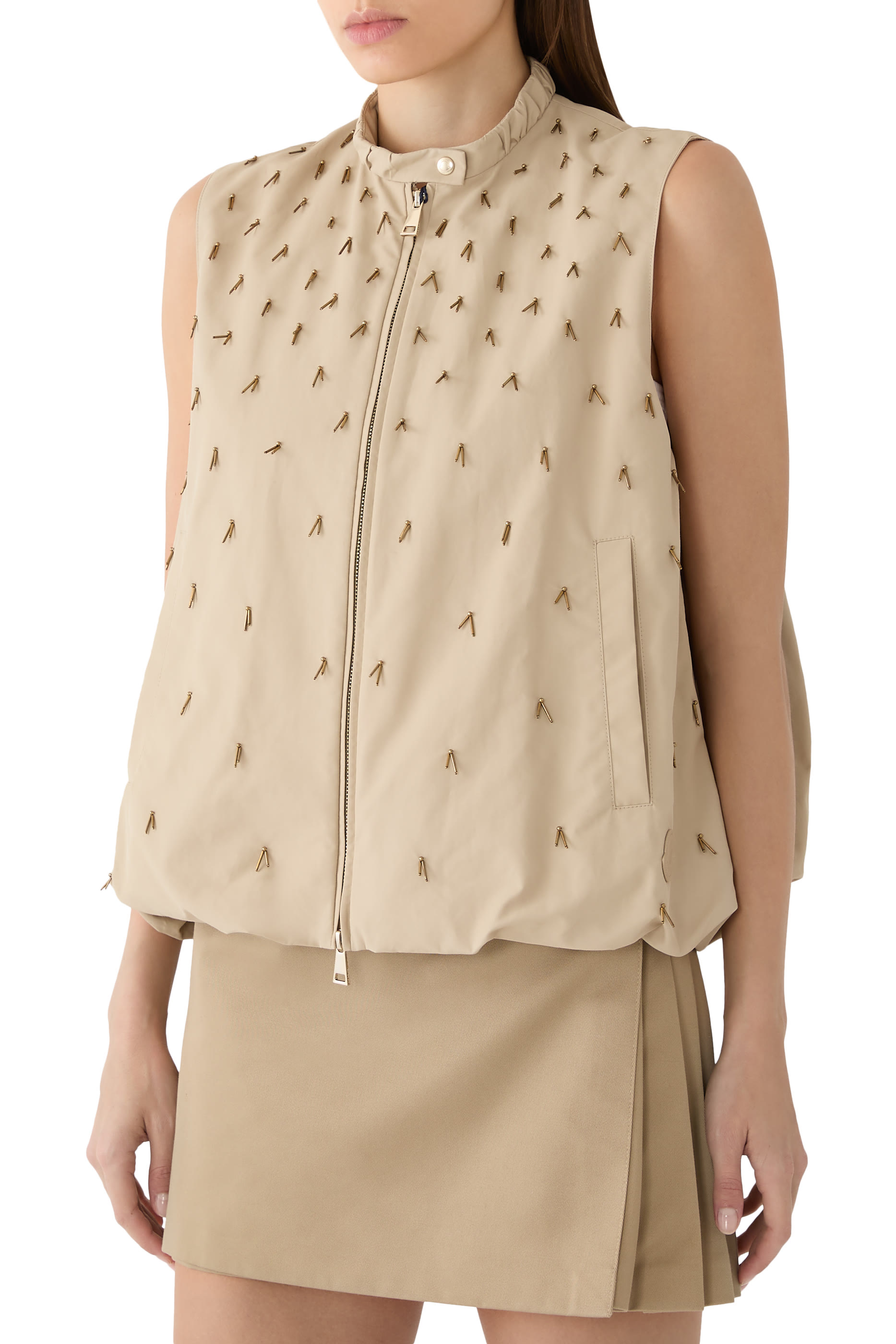 فيست غرولي مطرز بخرز قطن