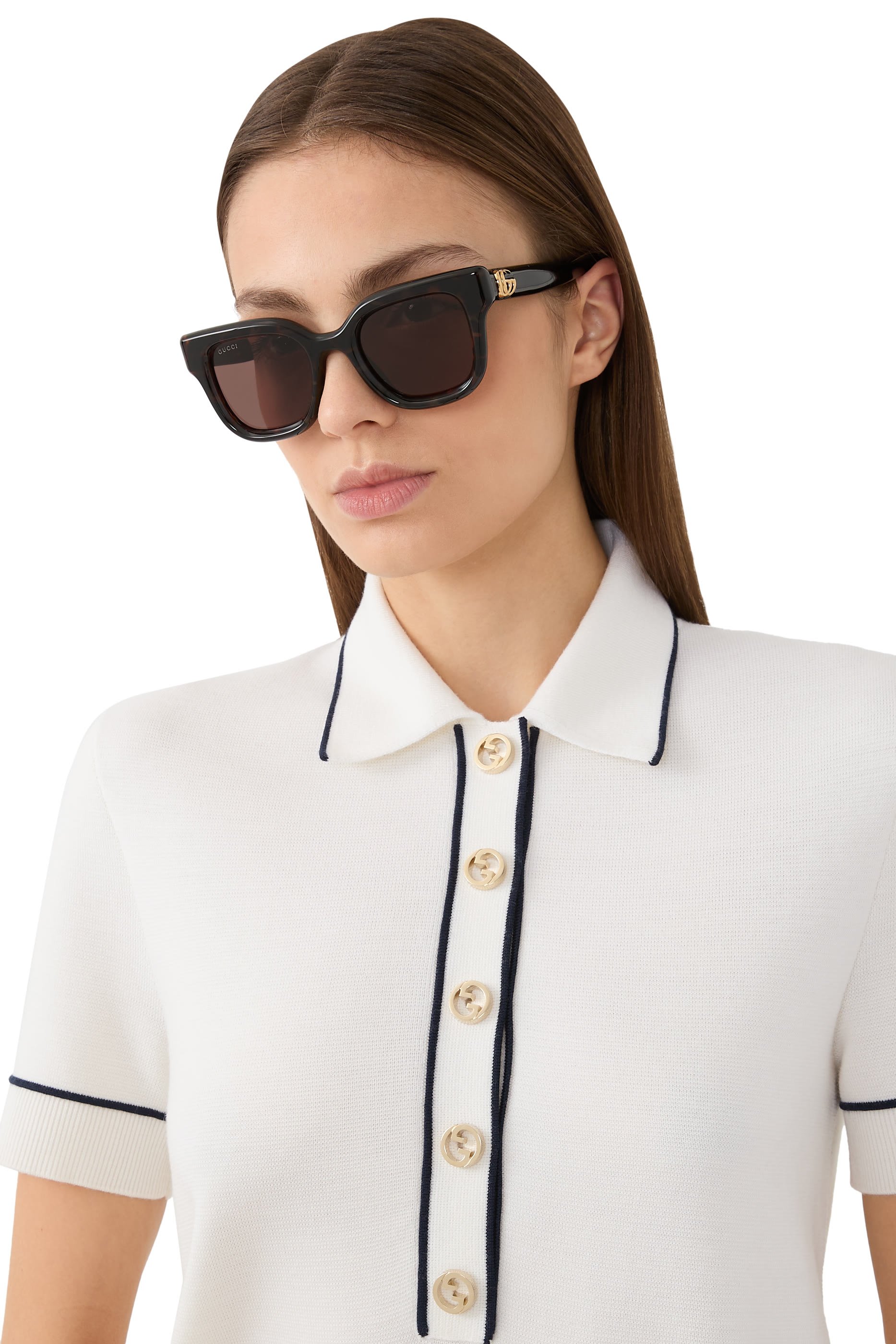 نظارة شمسية بإطار دائري