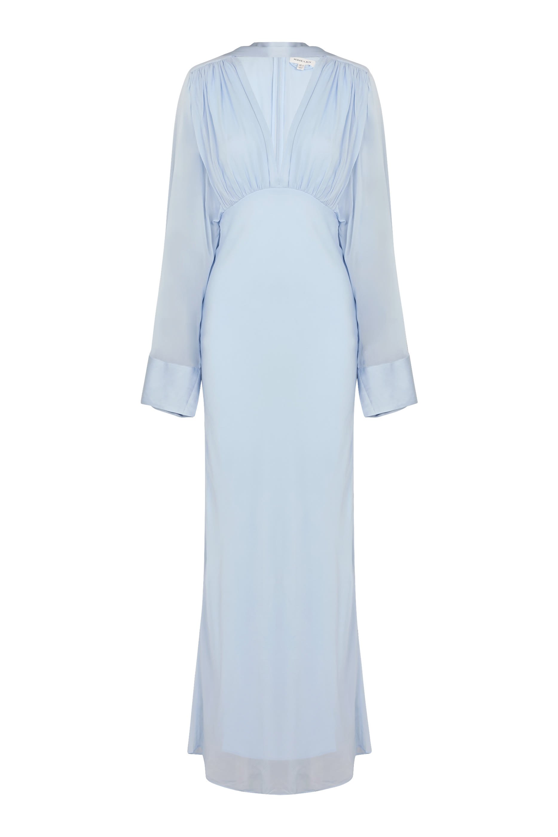 فستان إيدي طويل بأكمام واسعة 