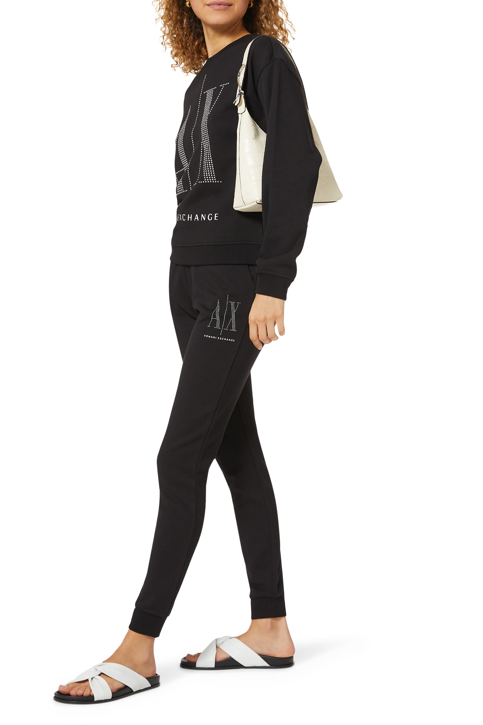 بنطال رياضي أيكون قطن بشعار الماركة