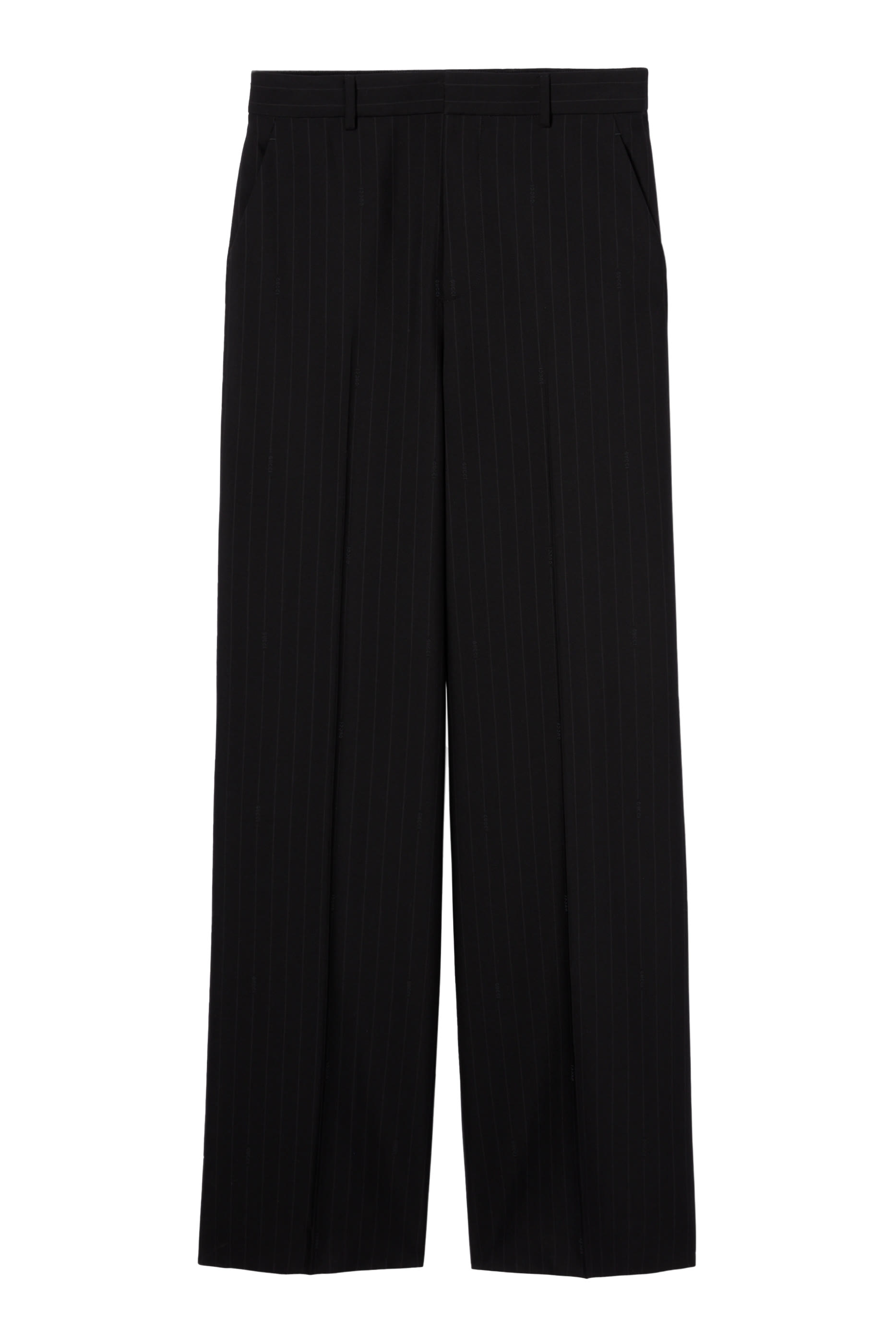 Pinstripe Wool Jacquard Pants