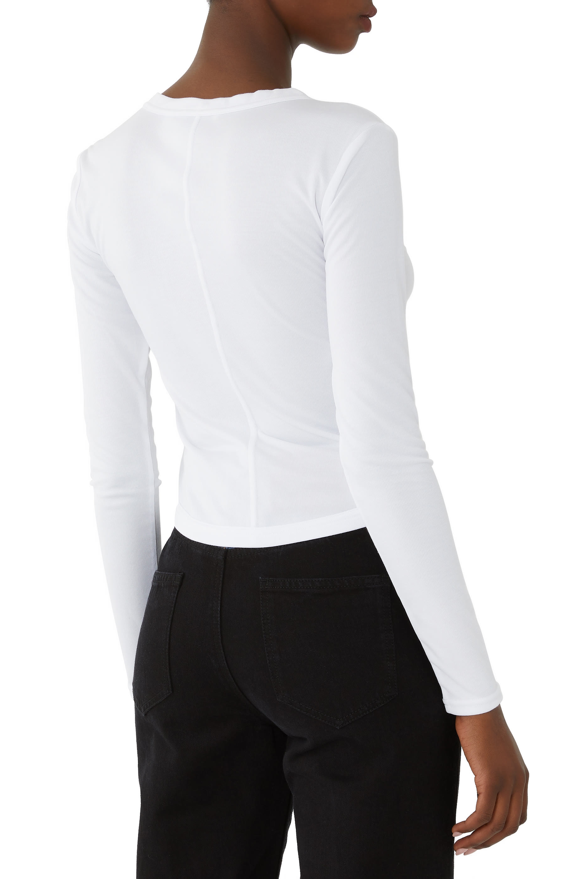 بلوزة جاين بأكمام طويلة