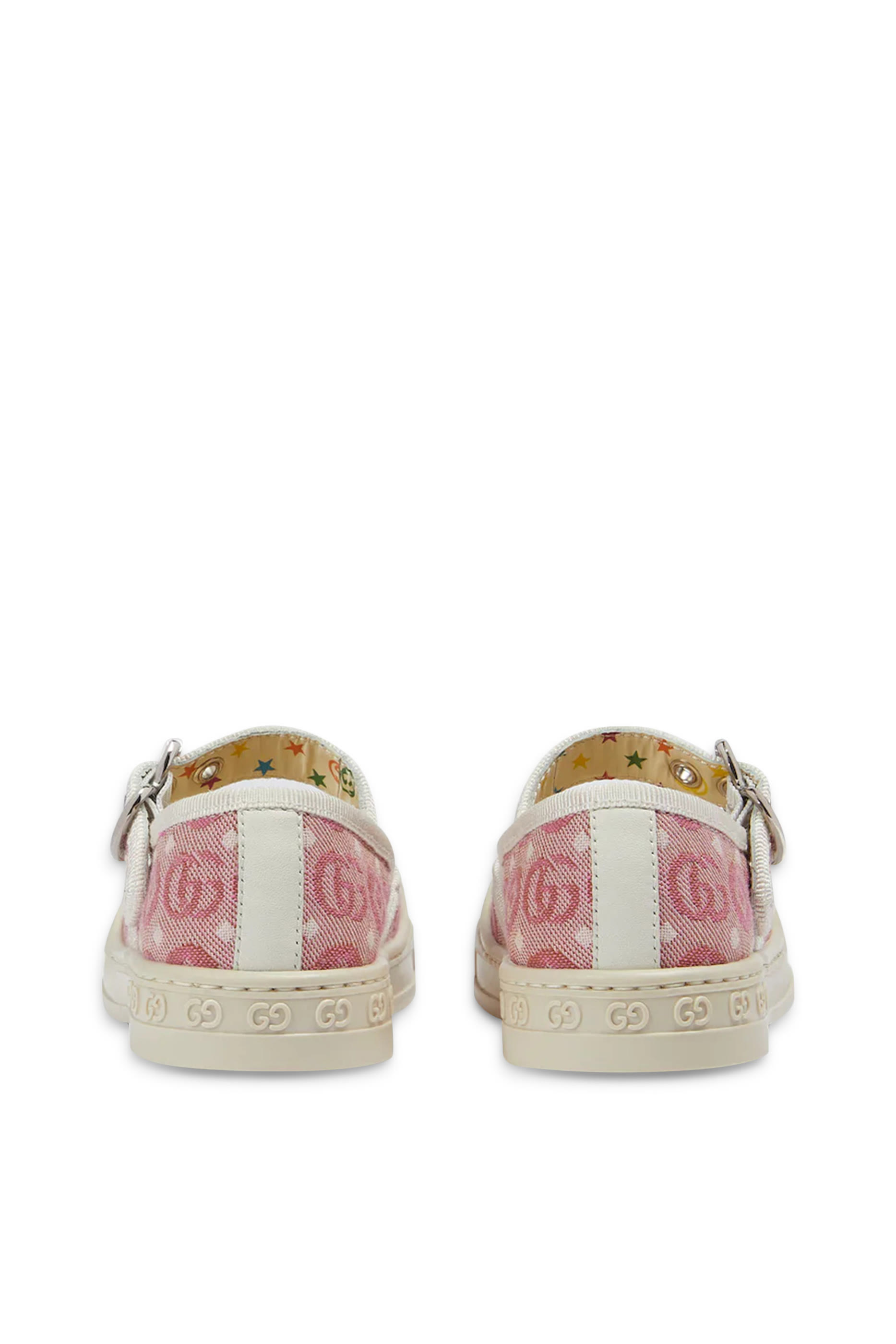 حذاء بالرينا للأطفال بنعل مسطح ونقشة حرفي شعار الماركة