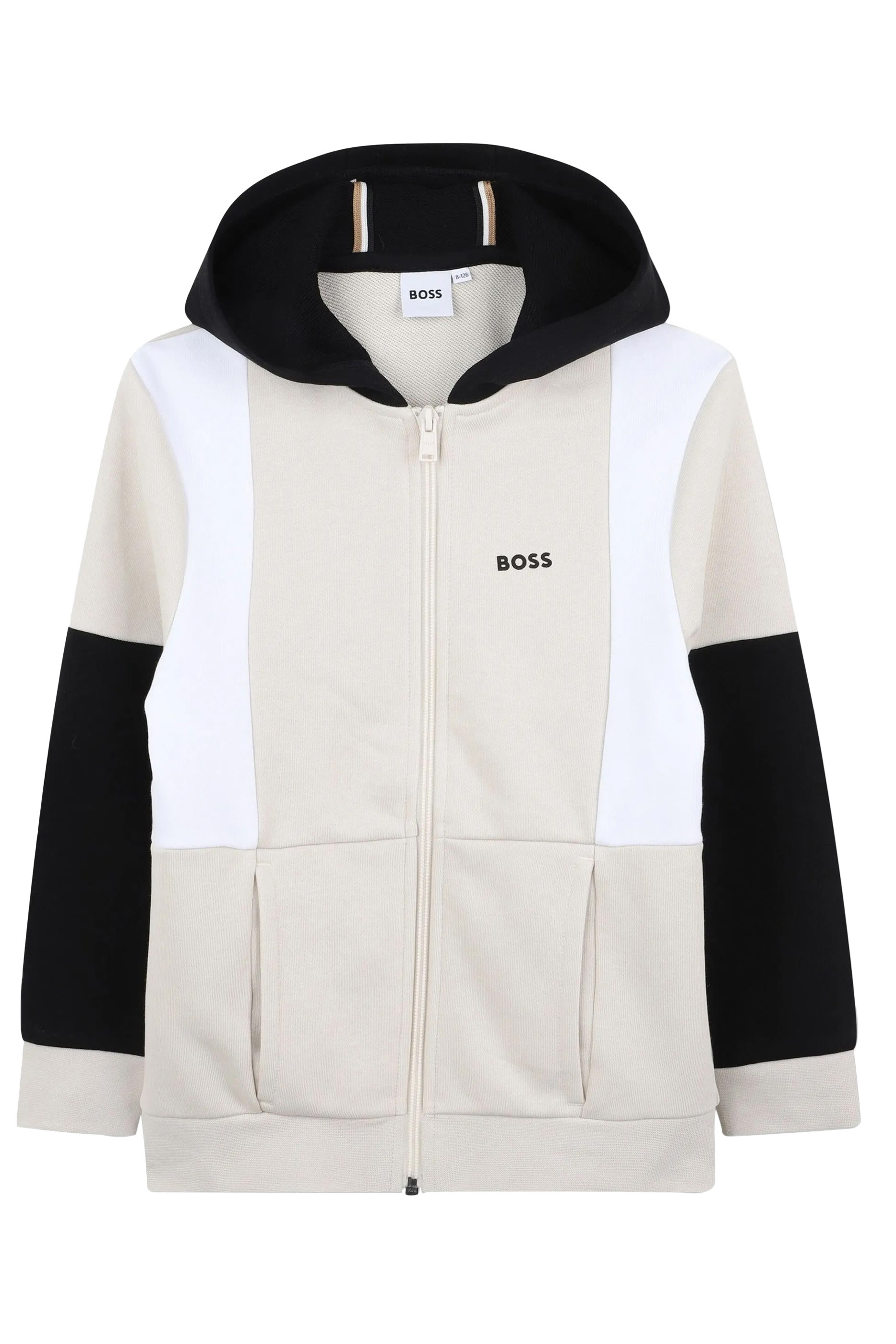 طقم بدلة رياضية بنقشة شعار الماركة للأطفال، 2 قطع