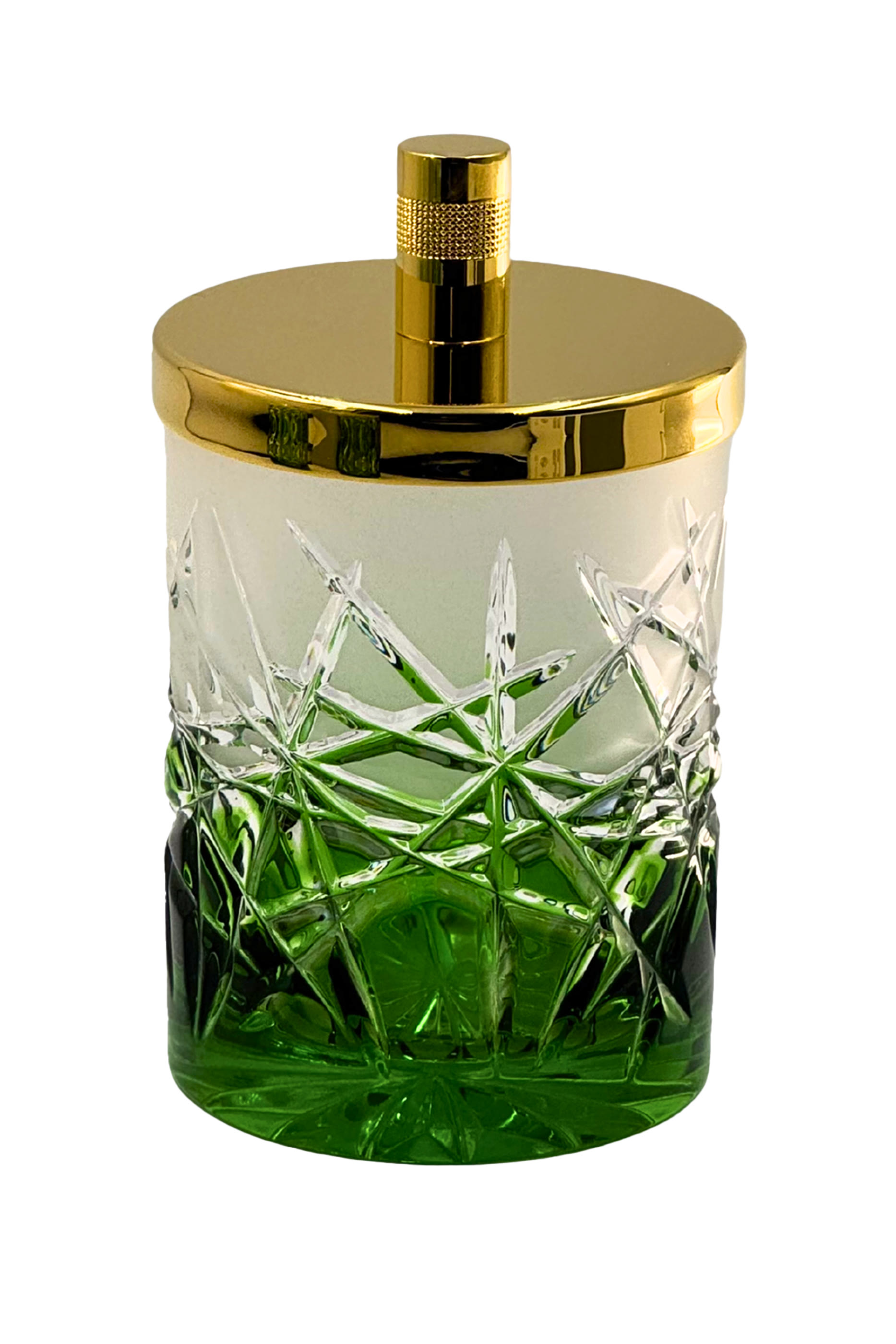 وعاء أعواد قطن آيفي أخضر