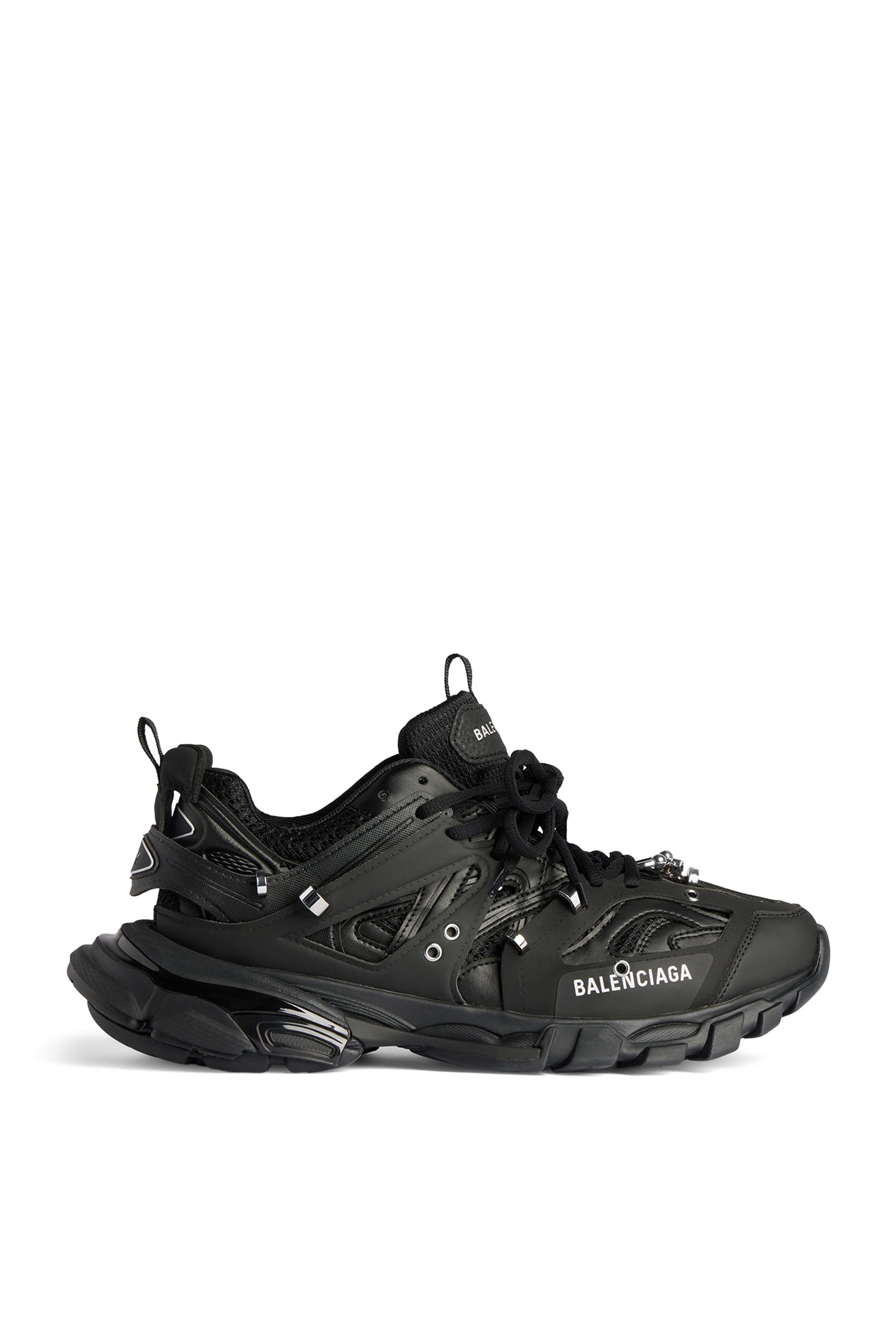 سنيكرز جري تراك مزين بحلي دائرية