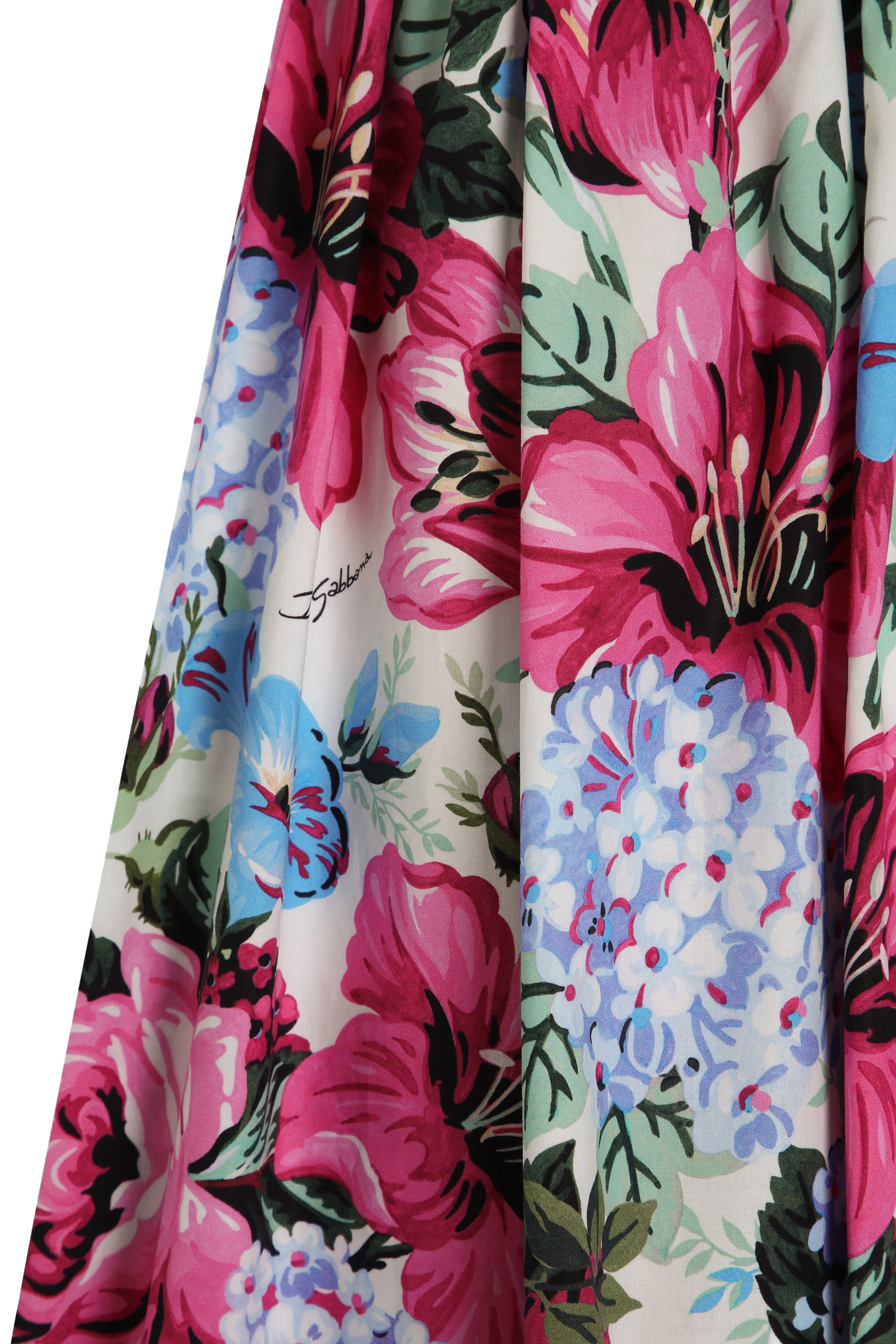 تنورة سيركل بنقشة زهور الفاوانيا بوبلين للأطفال