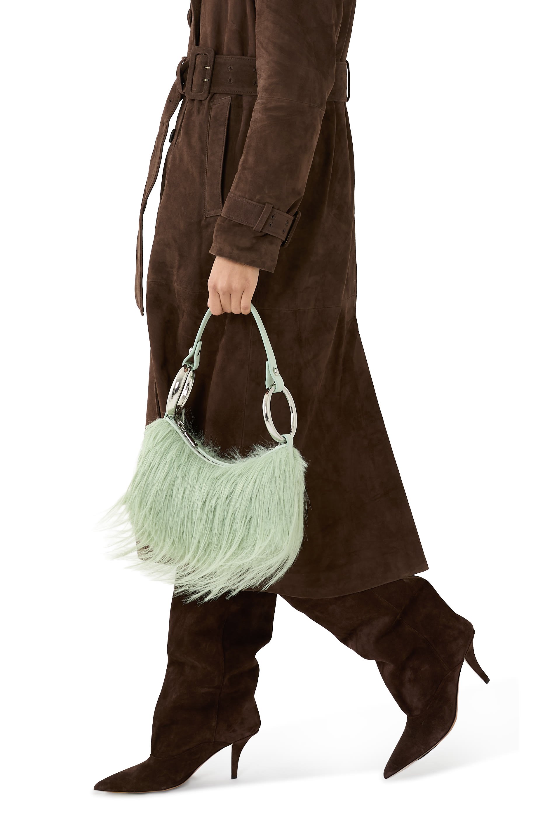 حقيبة بانجل فرو صناعي