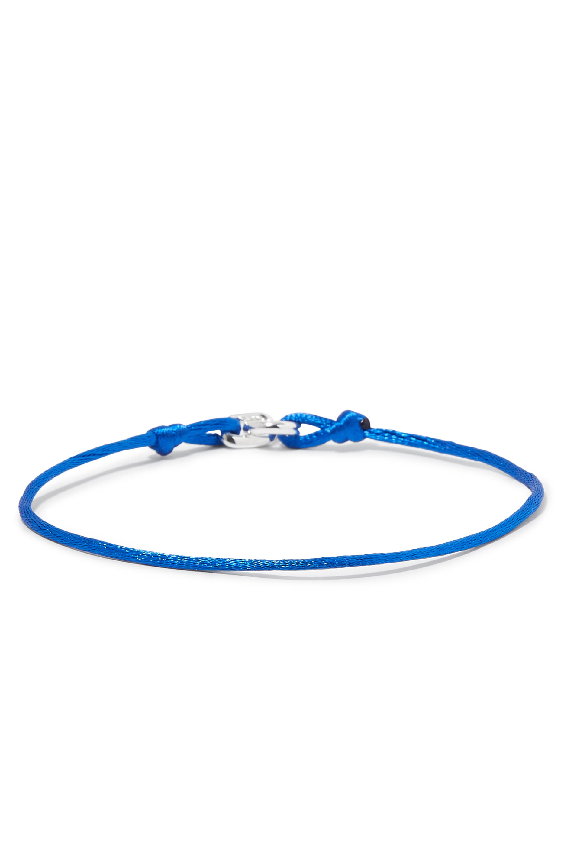 سوار إليمنت بحبل حرير كوري، فضة إسترلينية 925