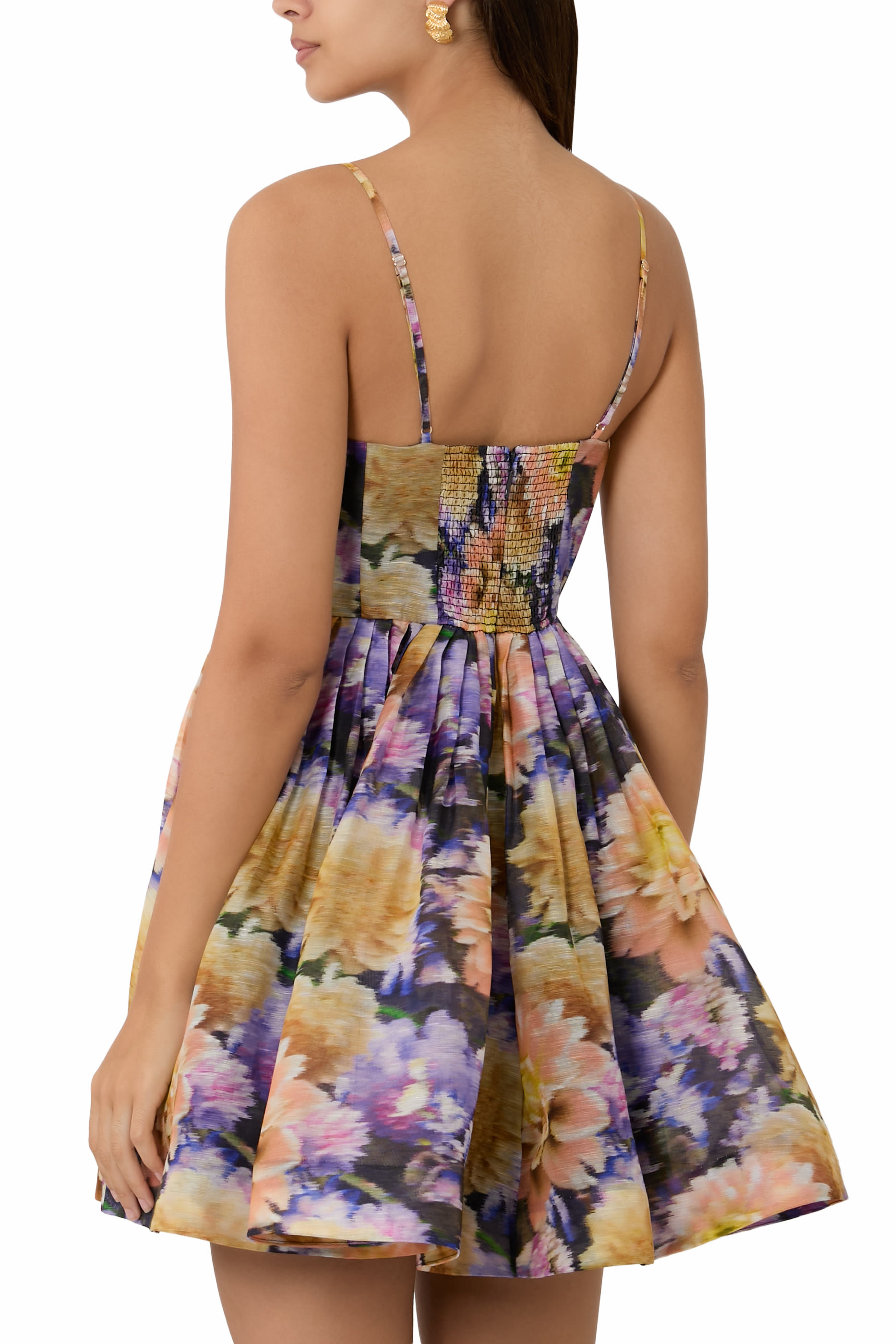 فستان لونا قصير بياقة V