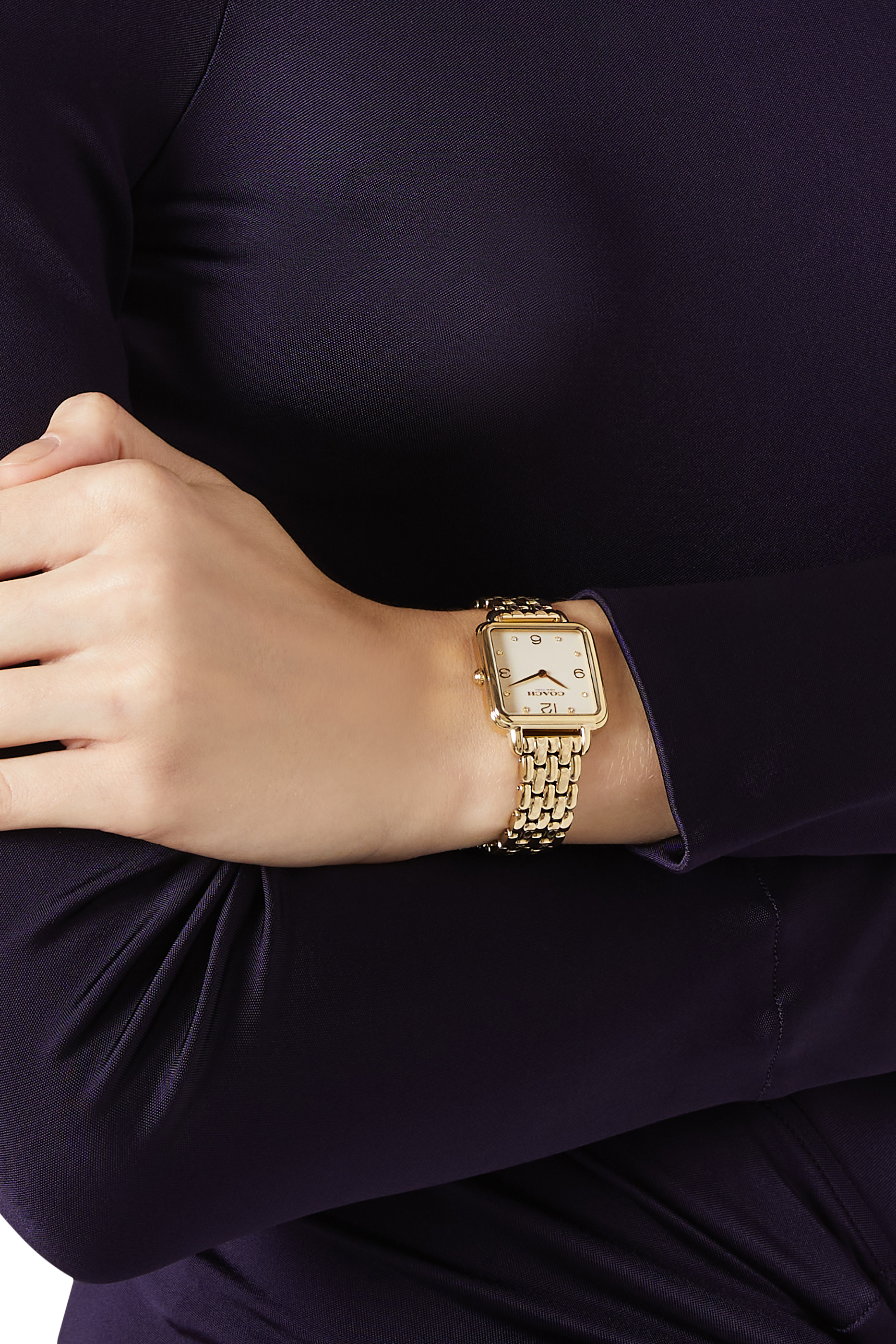 ساعة كاس بسوار ستانلس ستيل