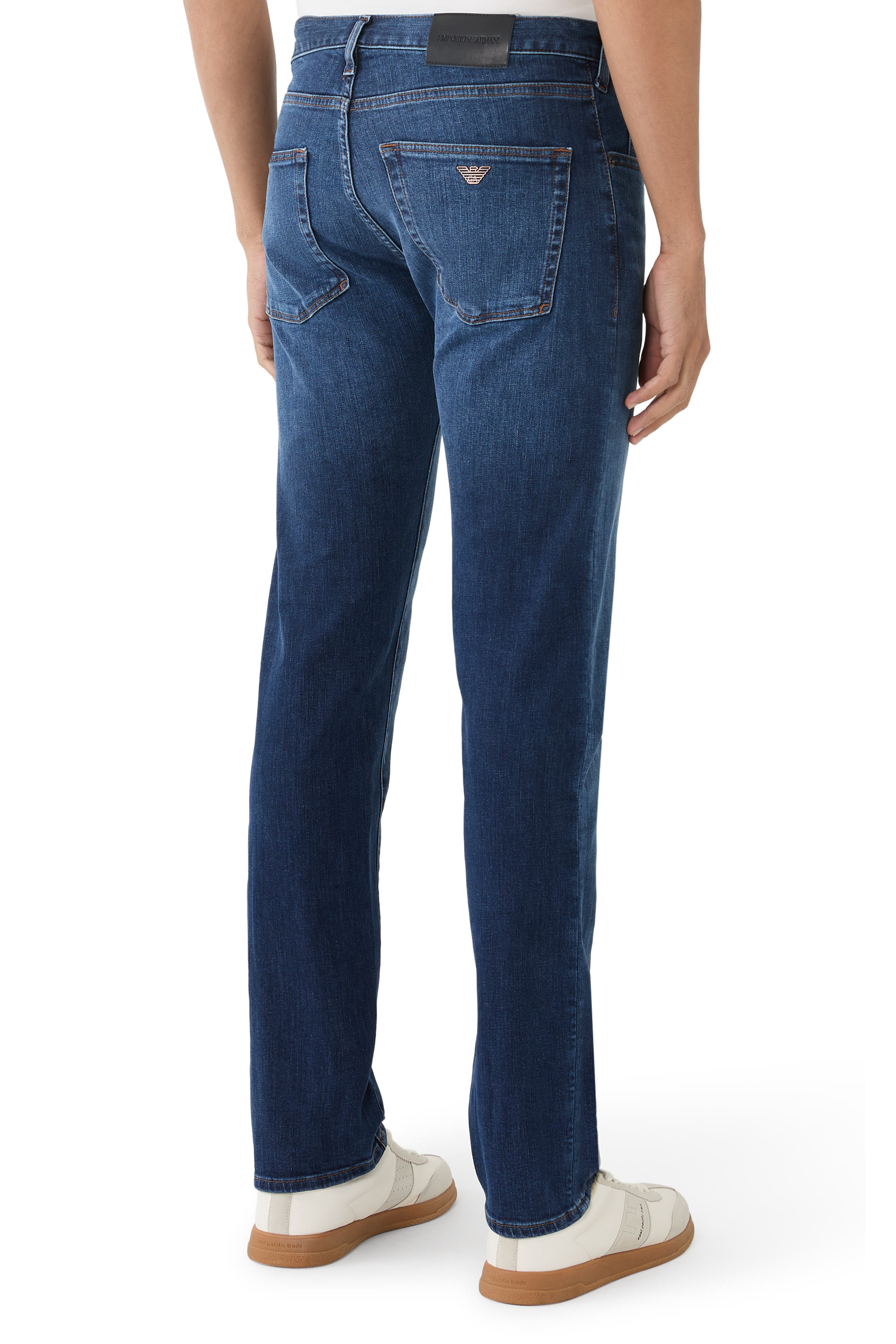 بنطال بقصة مستقيمة دنيم