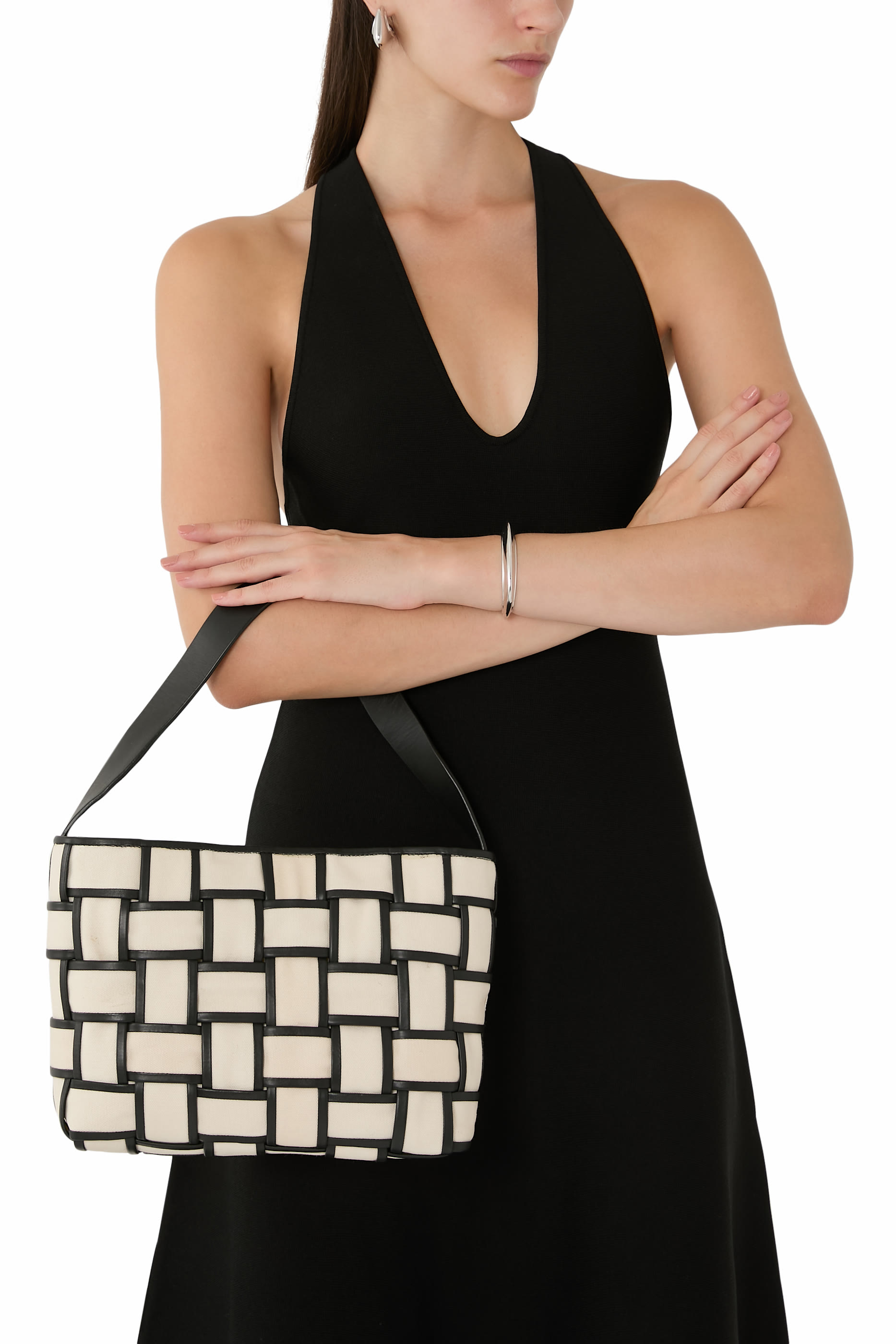 Border Woven Mini Tote