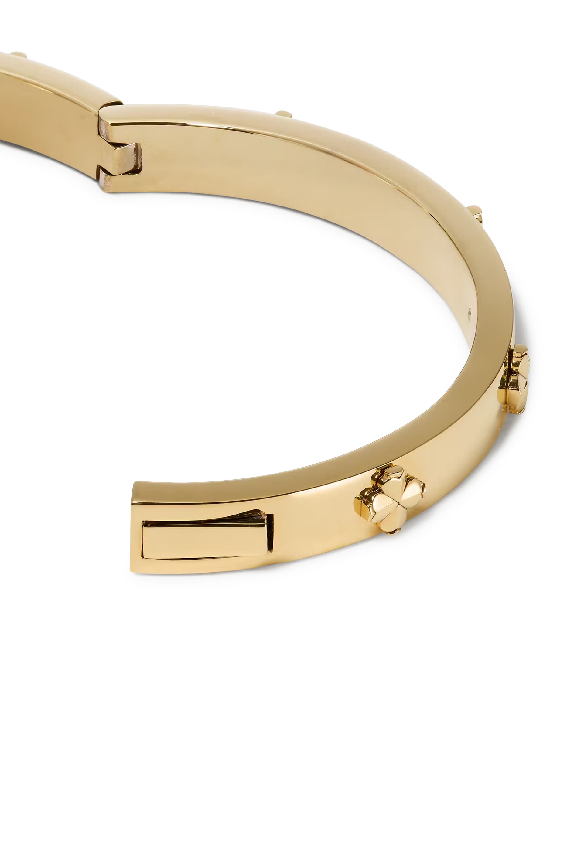 سوار بمفصلة وحلي بتصميم زهور بالشكل البستوني