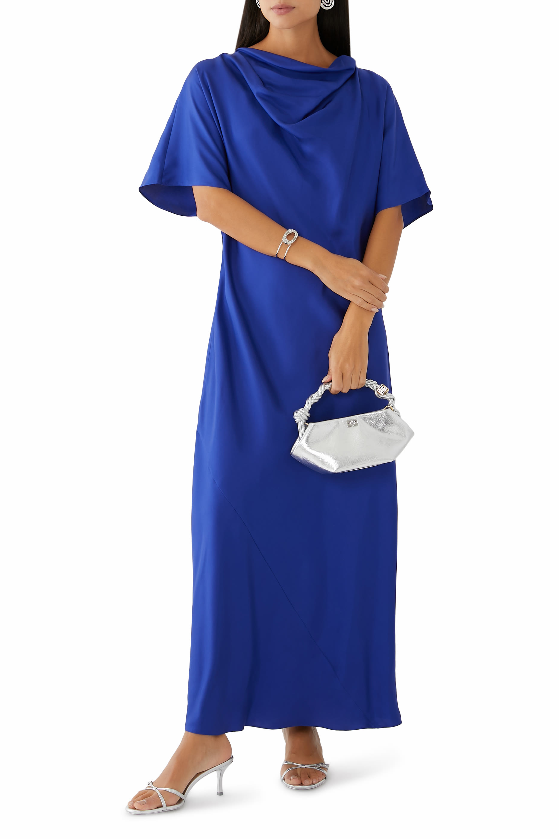 فستان درابيه حرير انسيابي