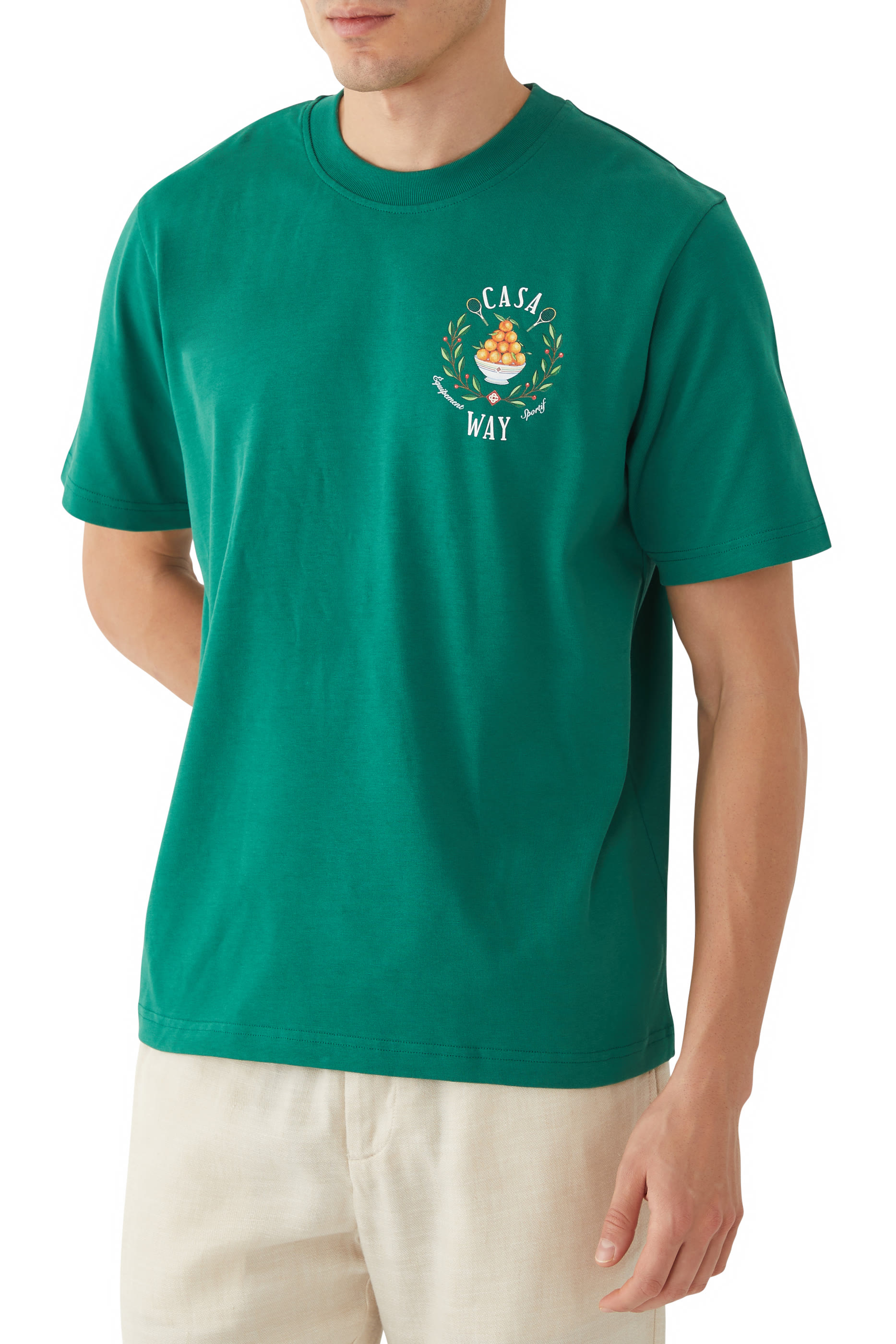 تيشيرت بطبعة كاسا واي