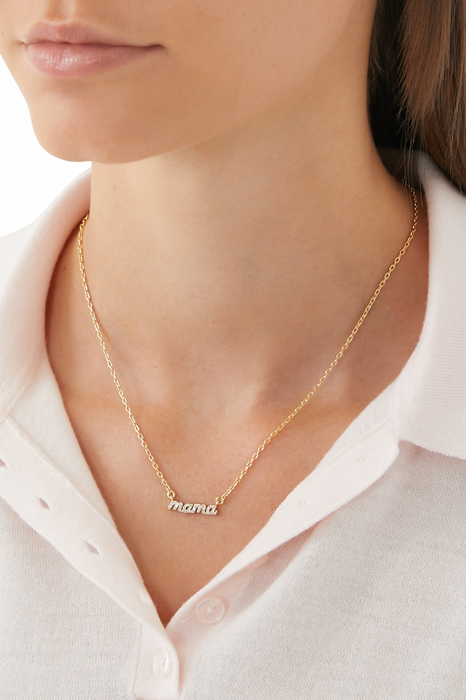 قلادة ماما سيد بحلية مرصعة بأحجار زركونا مكعبة، نحاس