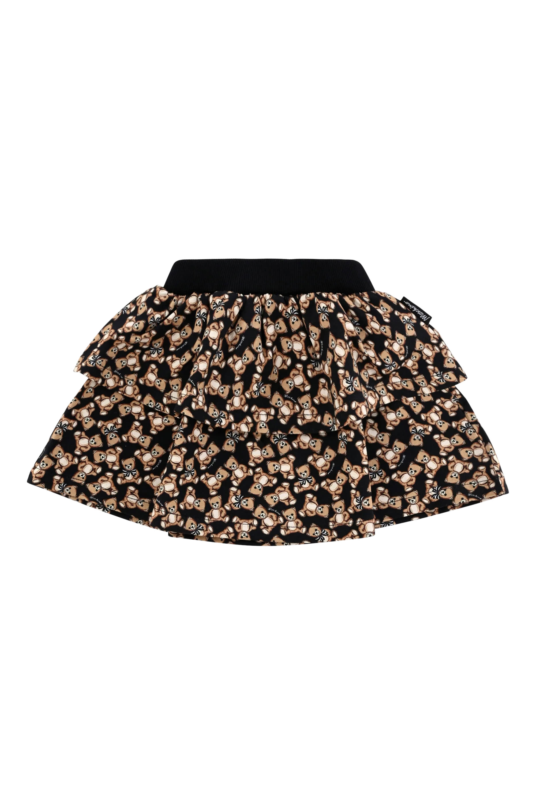 تنورة قصيرة بكشكش مزينة كليا بنقشة الدب تيدي للأطفال