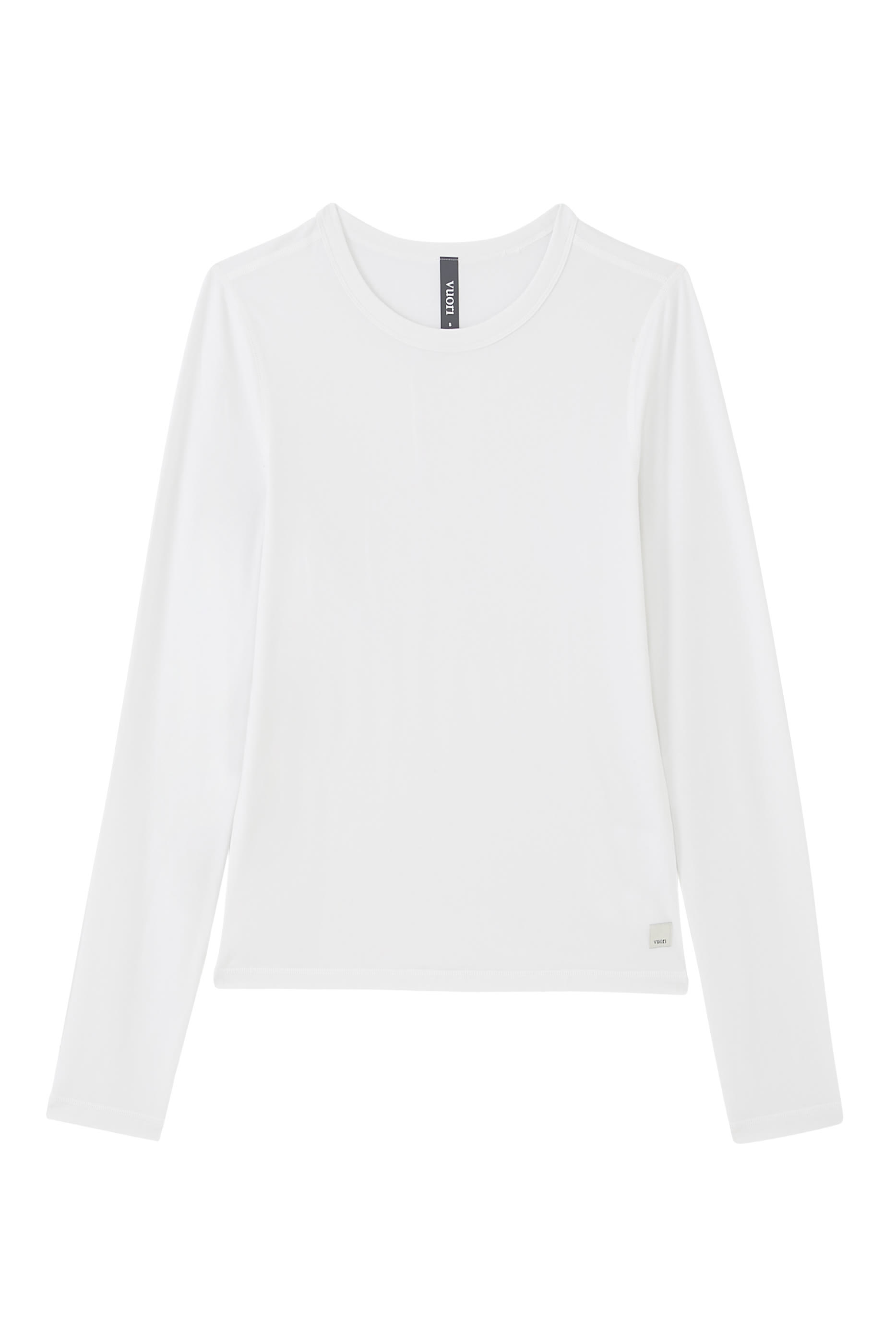 تيشيرت لوكس بأكمام طويلة وياقة ضيقة