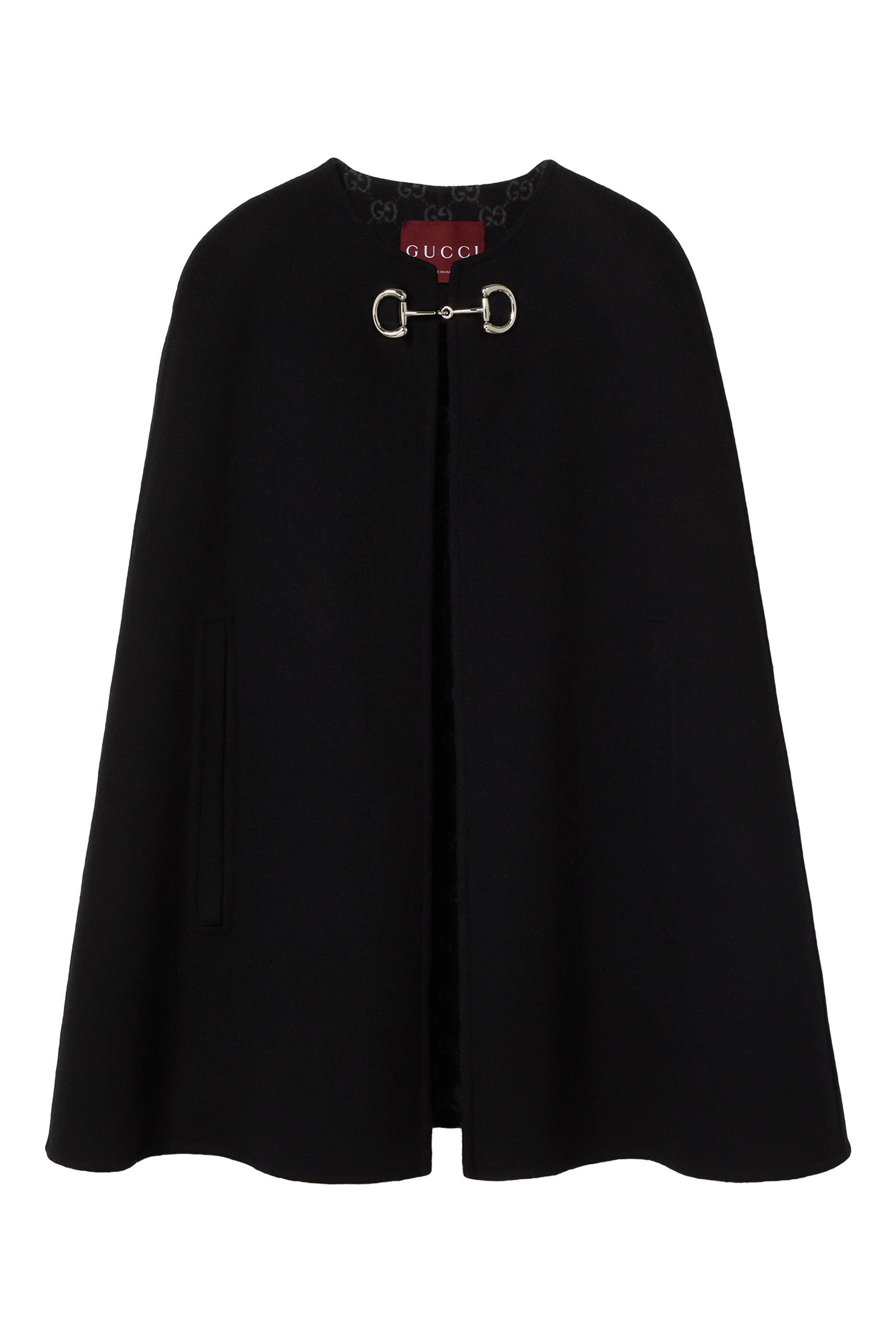 كاب مزين بشعار الماركة صوف وحرير