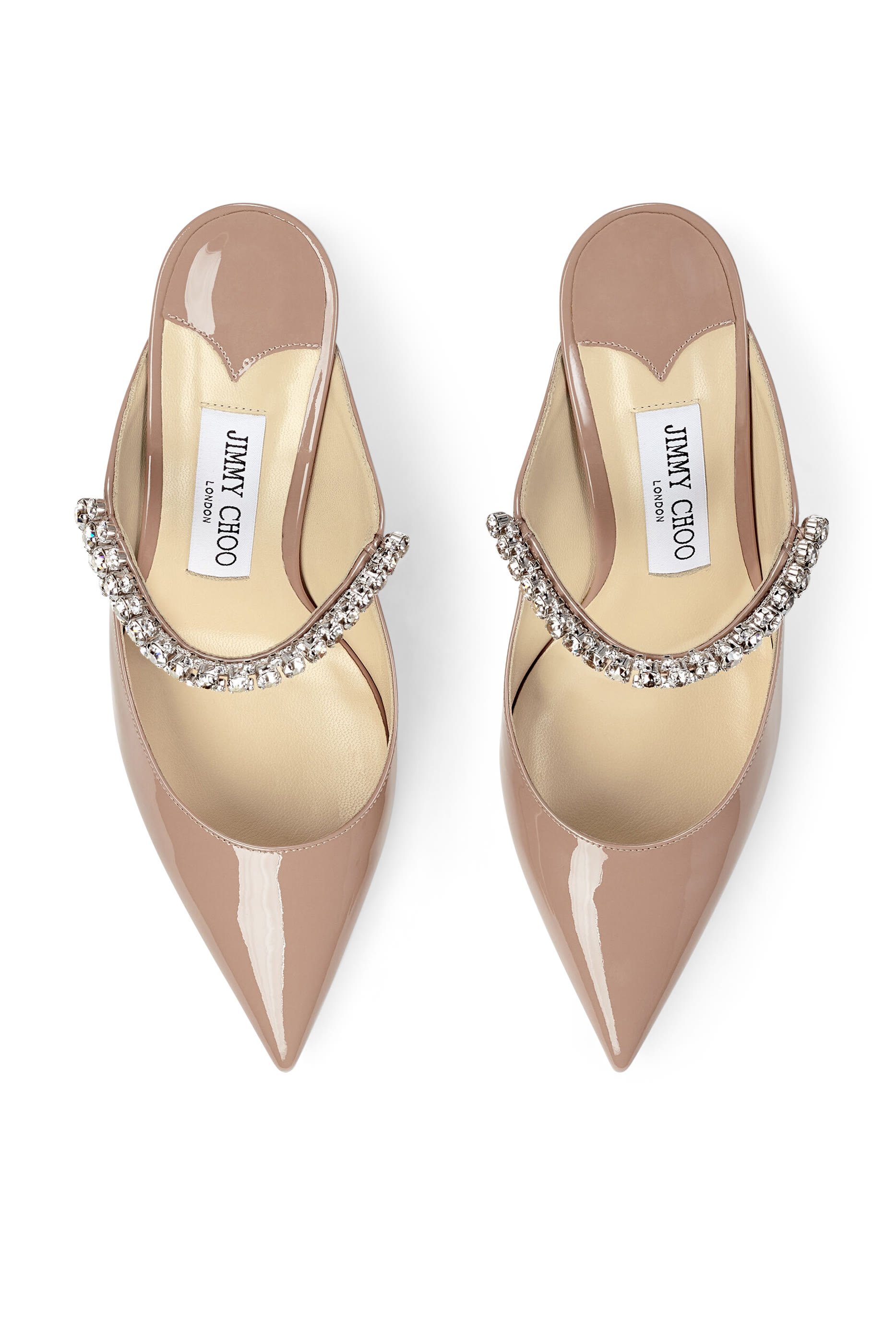 حذاء بينغ 65 مفتوح من الخلف جلد لامع