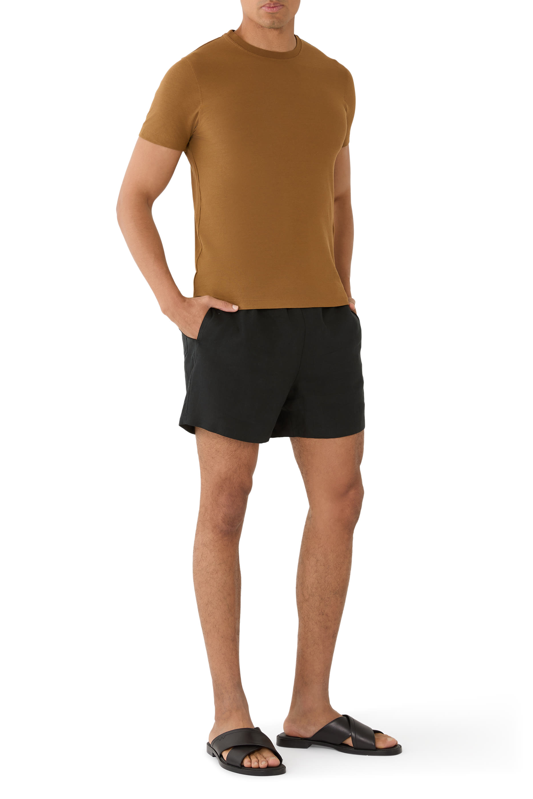 تيشيرت ايس كوتن بقصة ضيقة