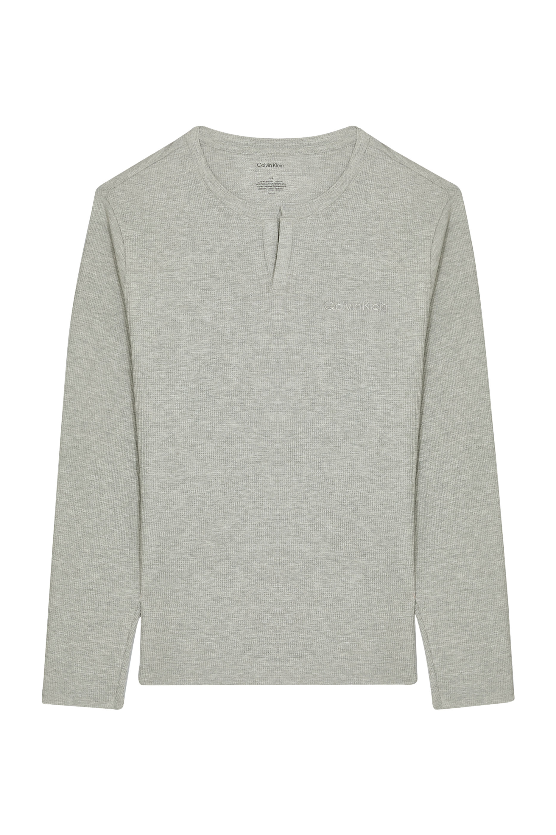 تيشيرت للنوم بياقة هينلي نسيج متشابك