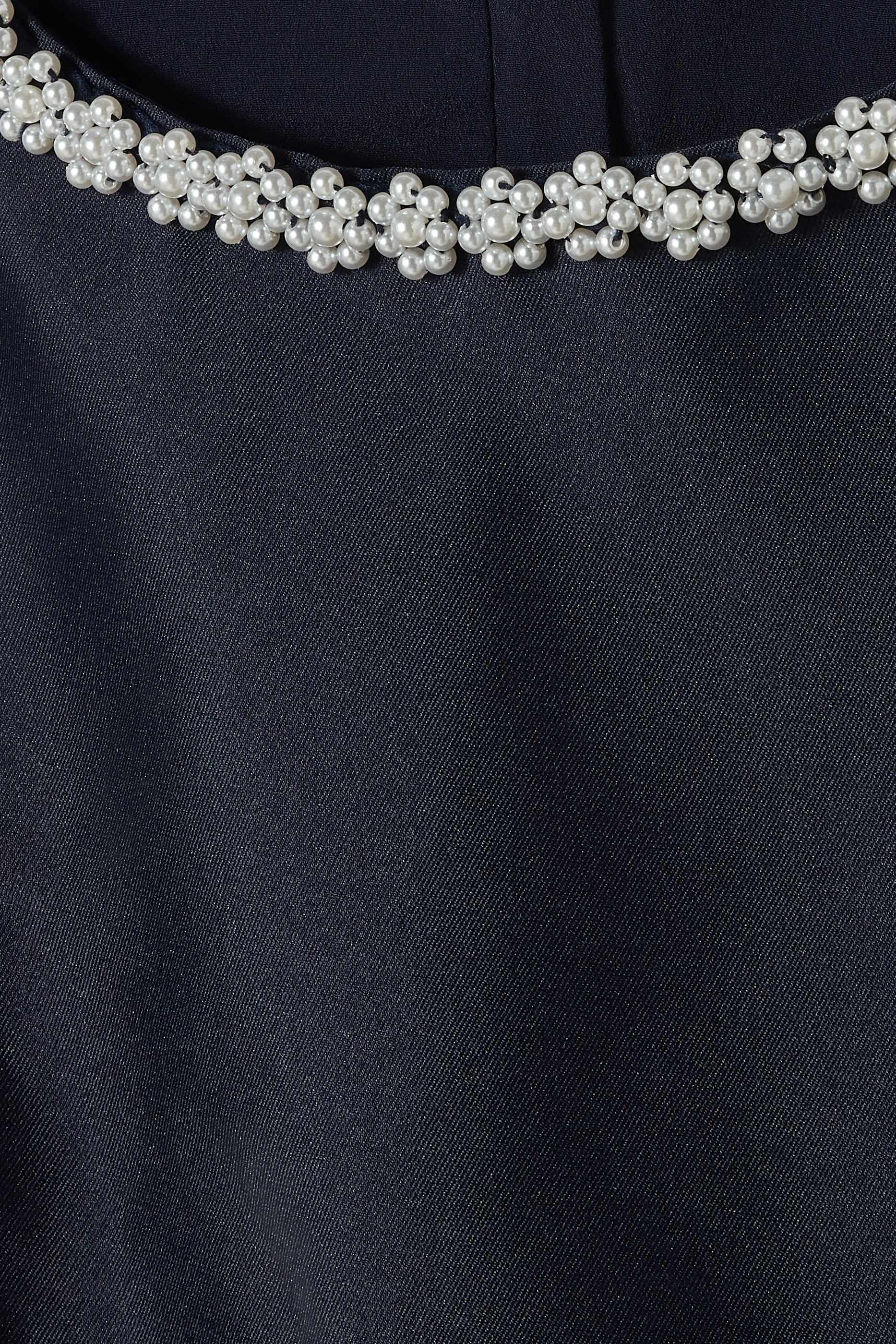 فستان بحواف صدفية مزين بزخرفة أزهار تافيتا للأطفال