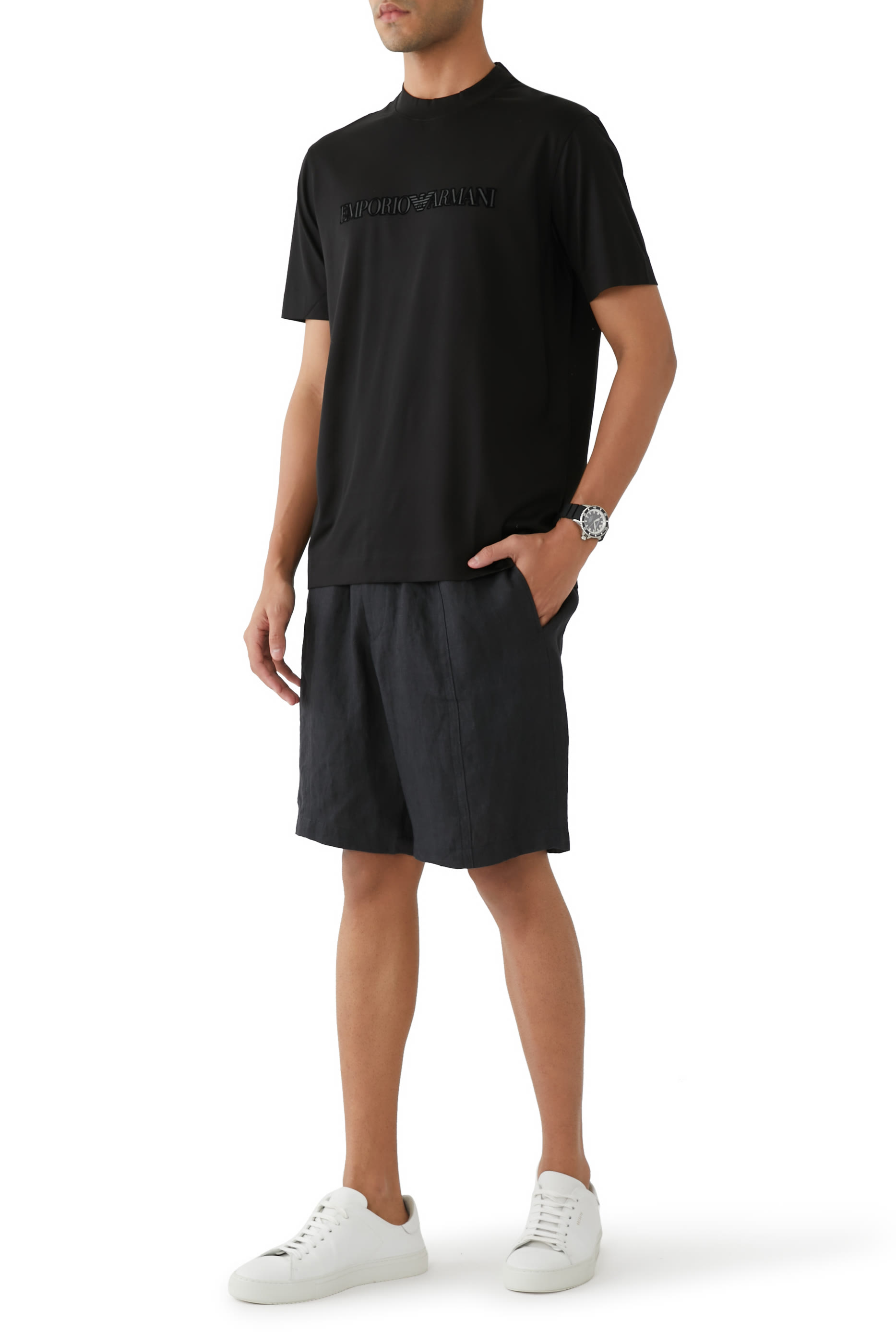 تيشيرت بشعار الماركة اللامع جيرسيه