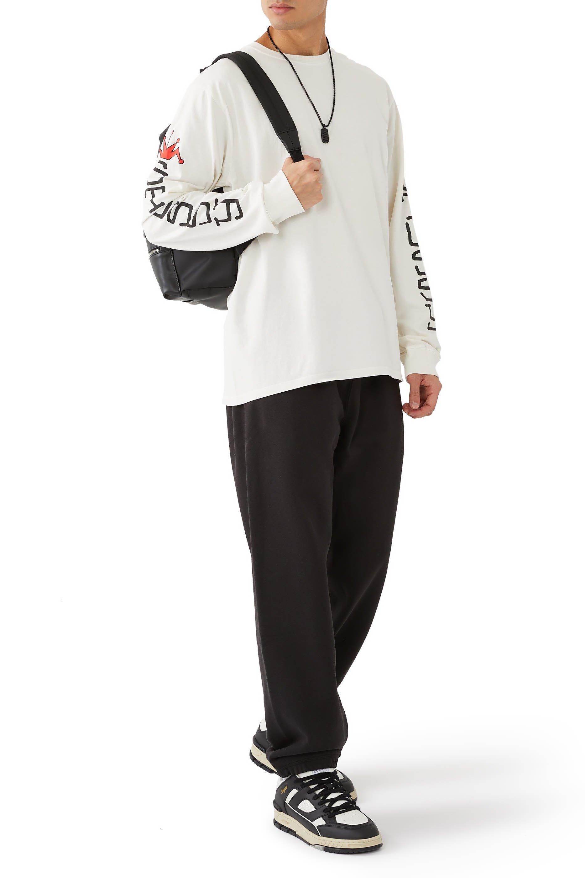 بنطال رياضي ستوك بشعار الماركة