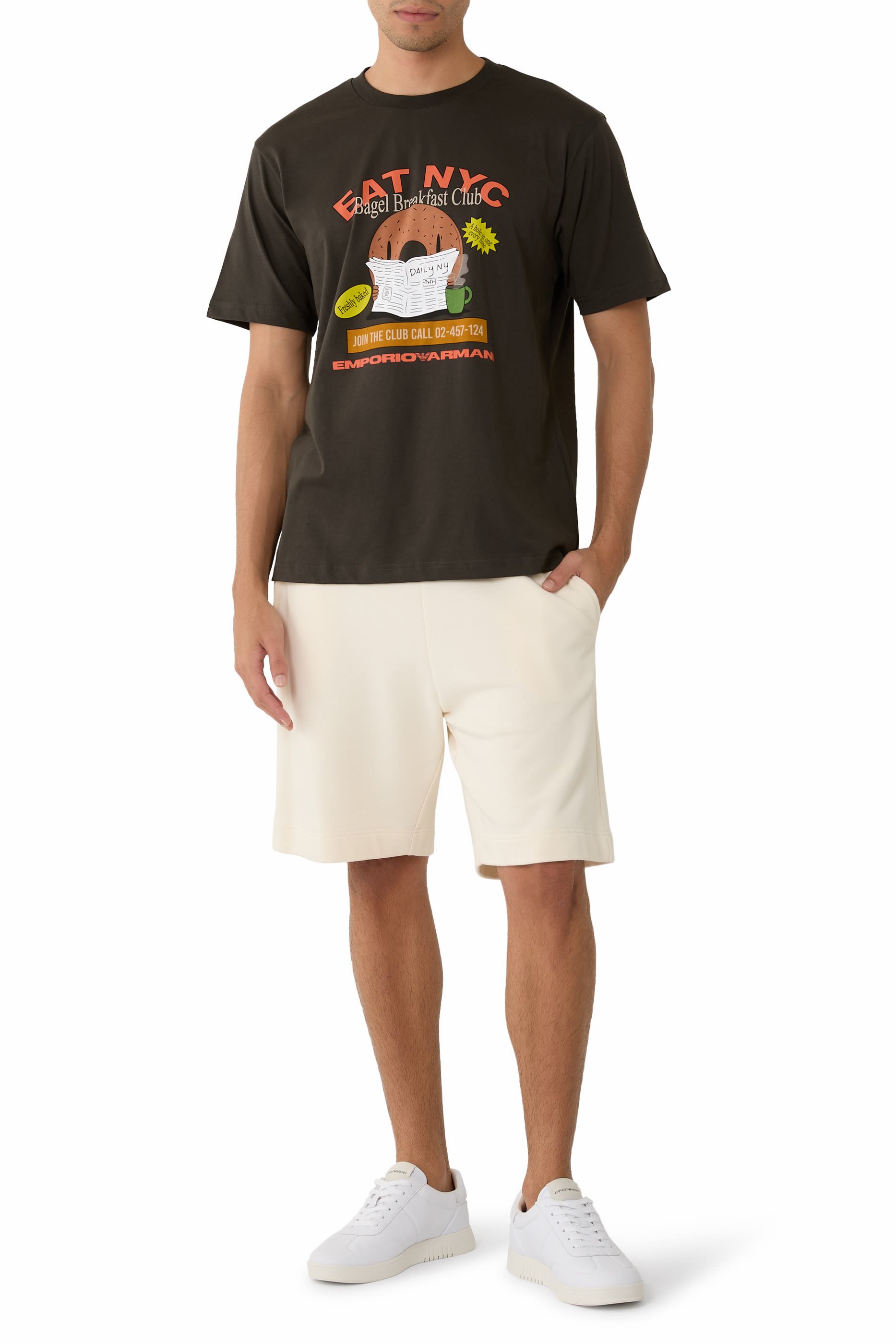 تيشيرت بنقشة غرافيكية جيرسيه من تشكيلة نيويورك