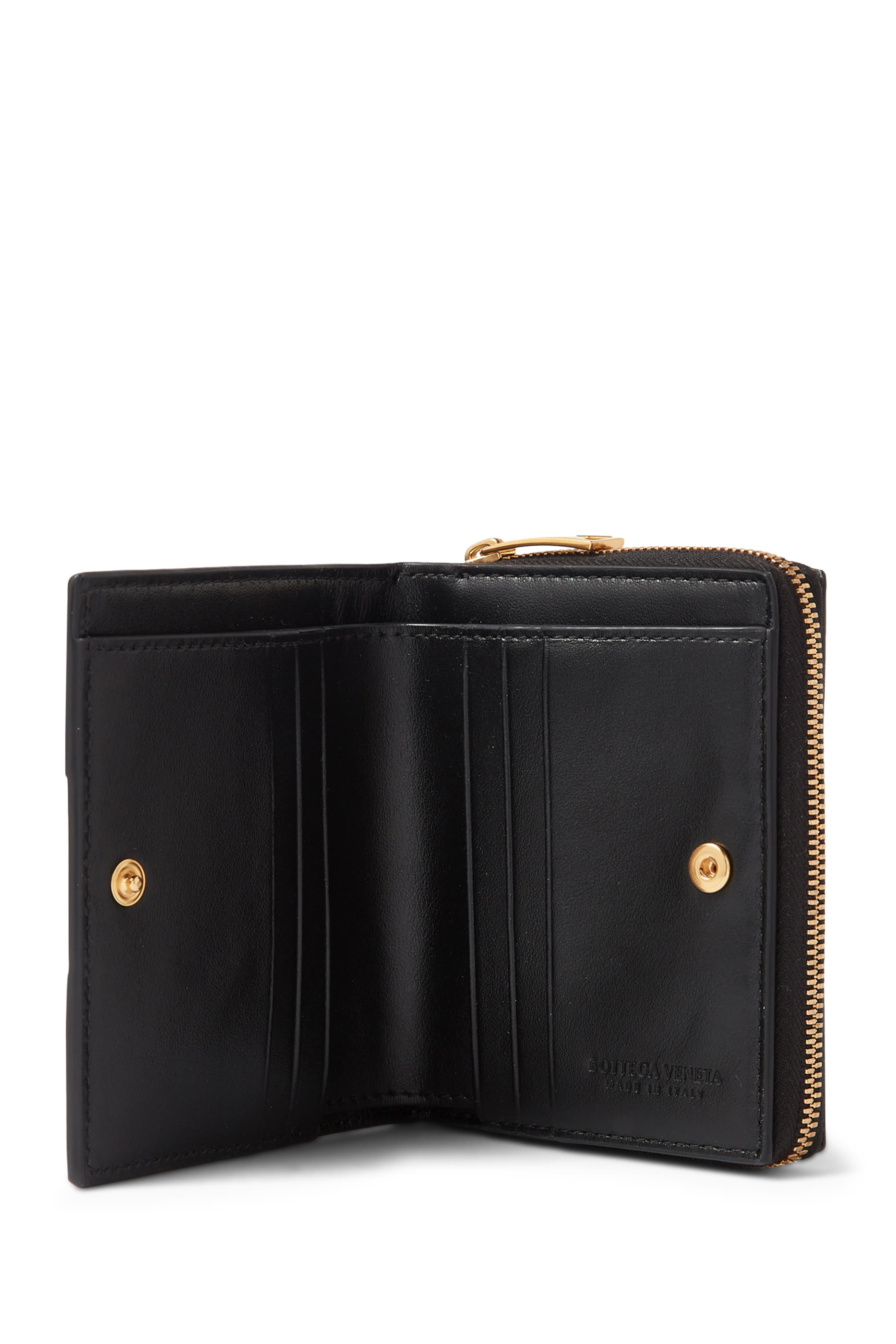 محفظة كاسيت صغيرة بتصميم ثنائي الطي بسحاب