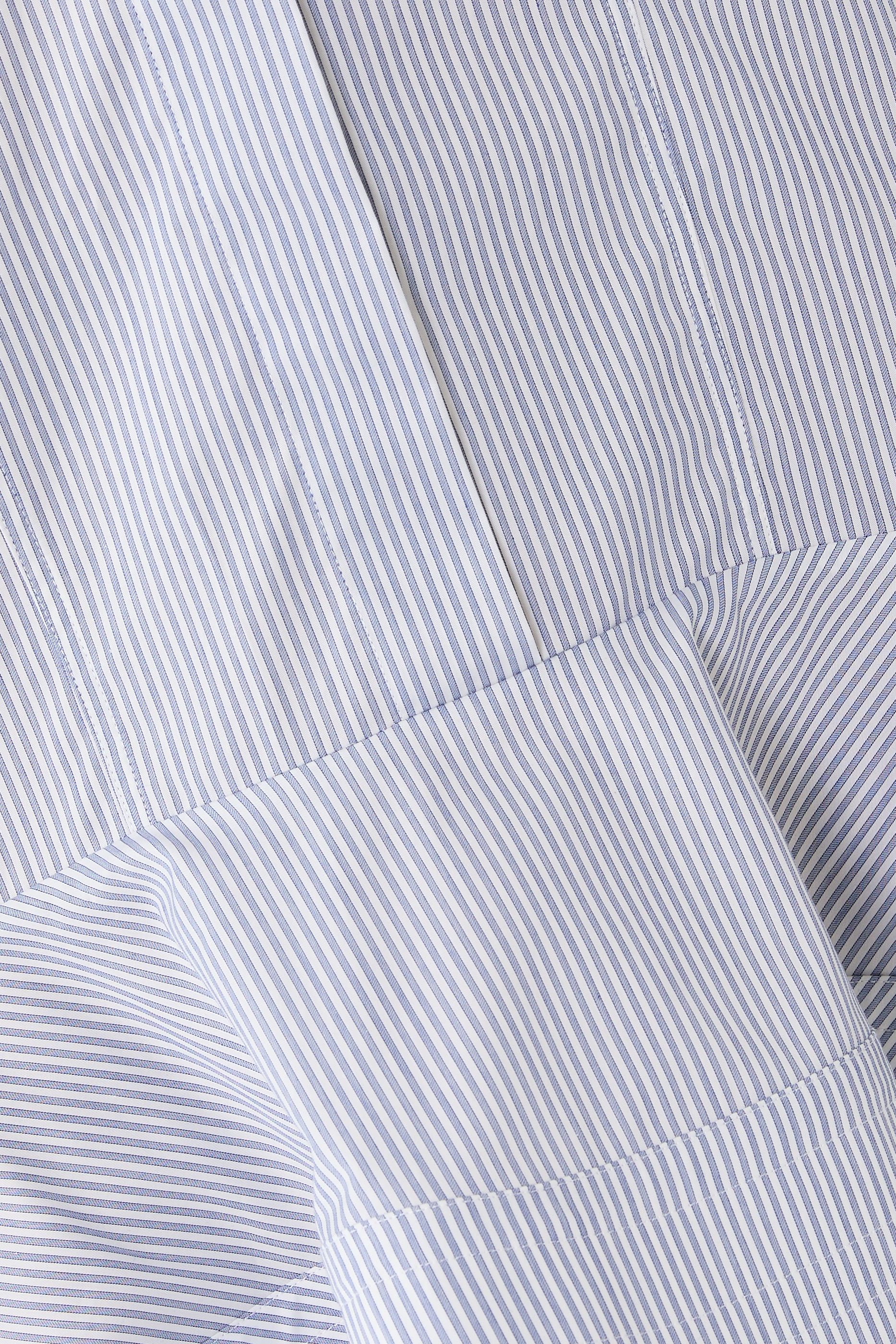 فستان بنمط قميص بحافة جرس بوبلين بيكيه