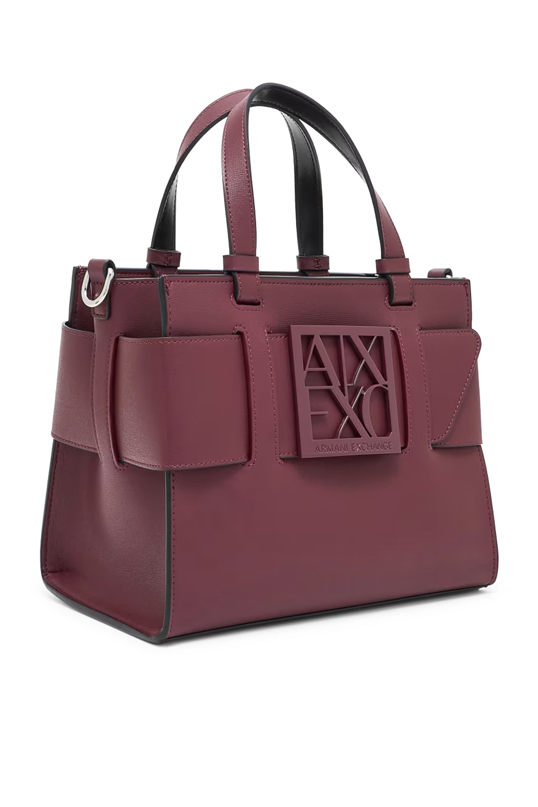 حقيبة يد بحلية شعار الماركة