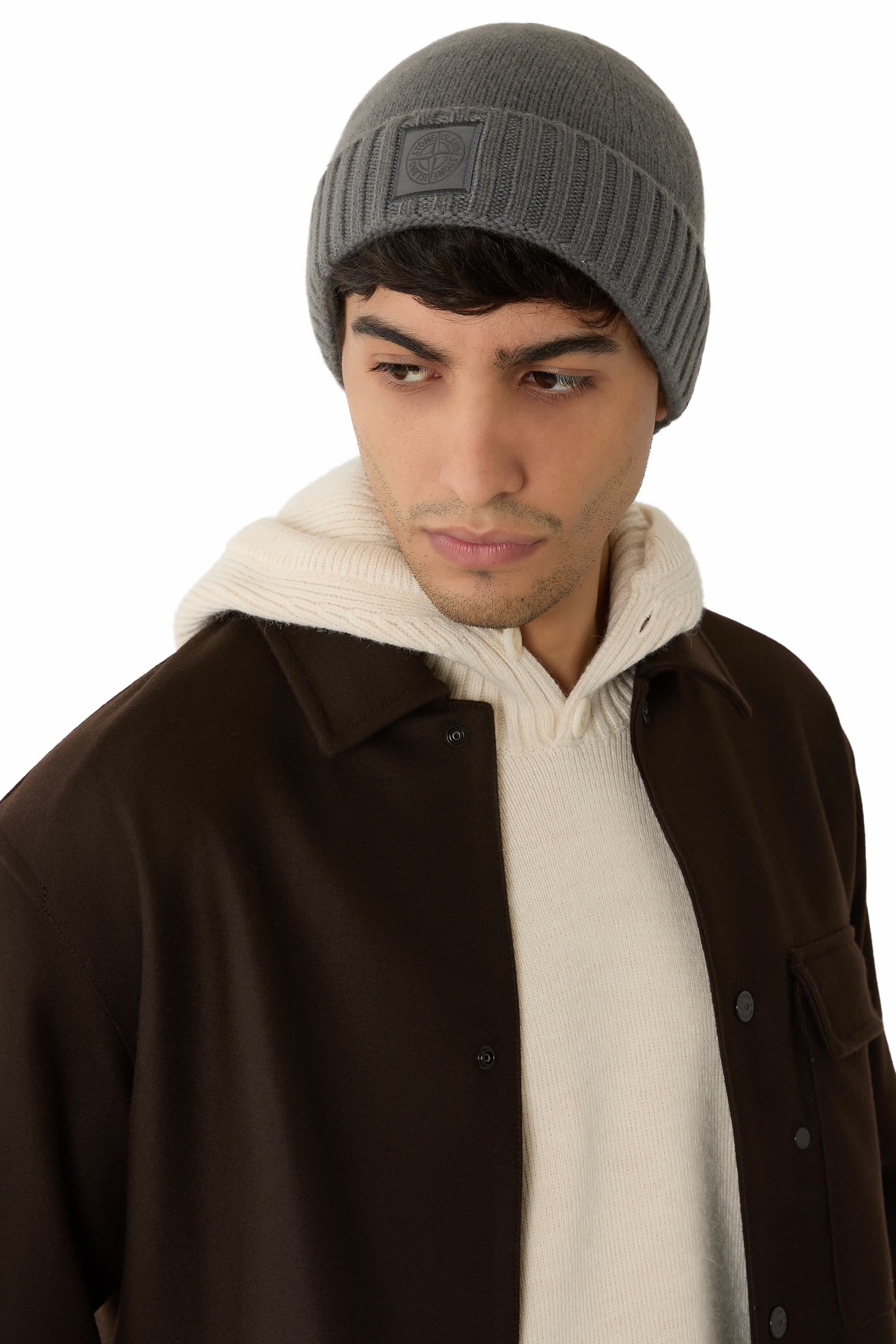 قبعة بيني بتصميم مضلع قطن عضوي