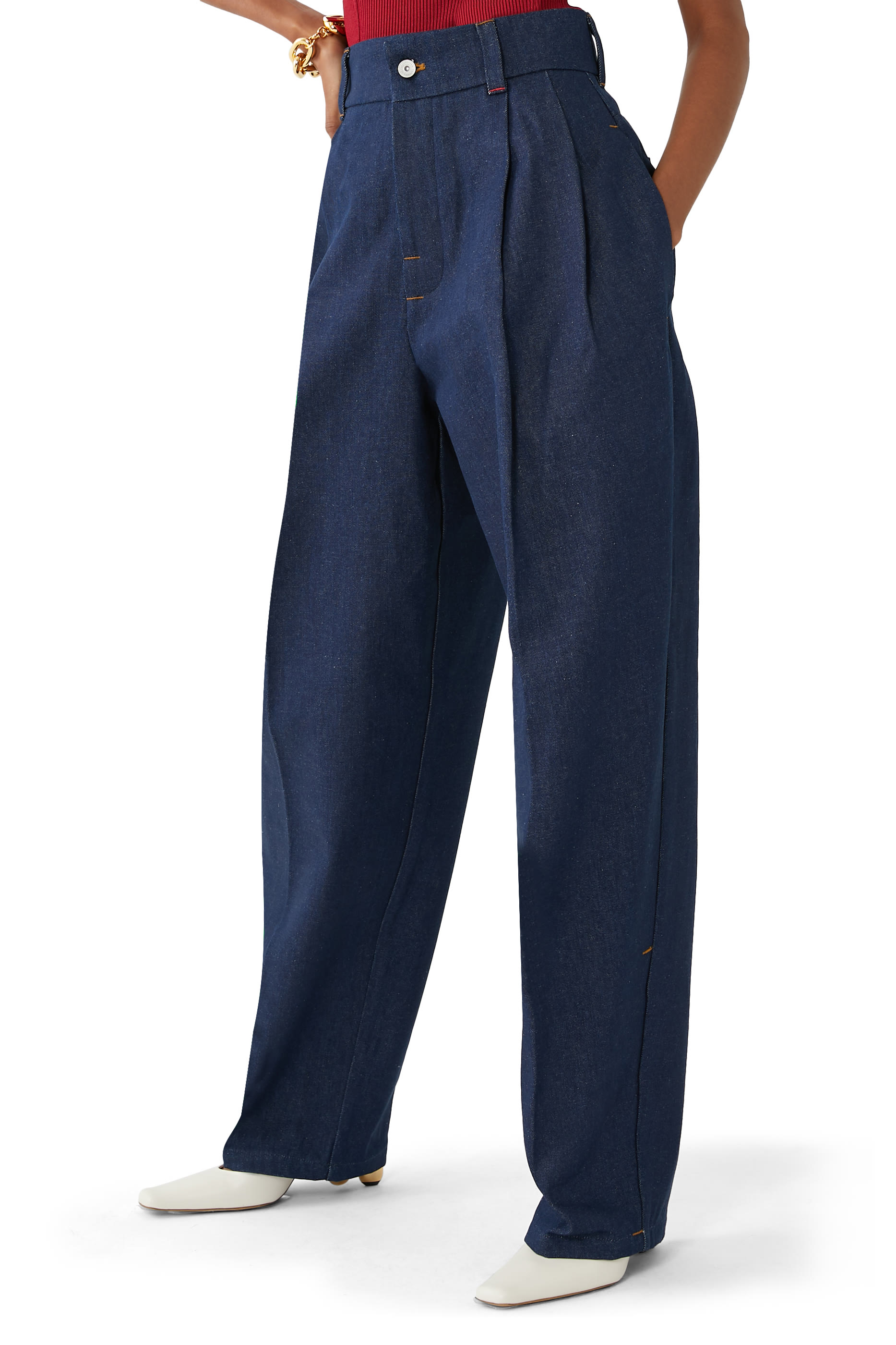 بنطال جينز بخصر مرتفع جدا