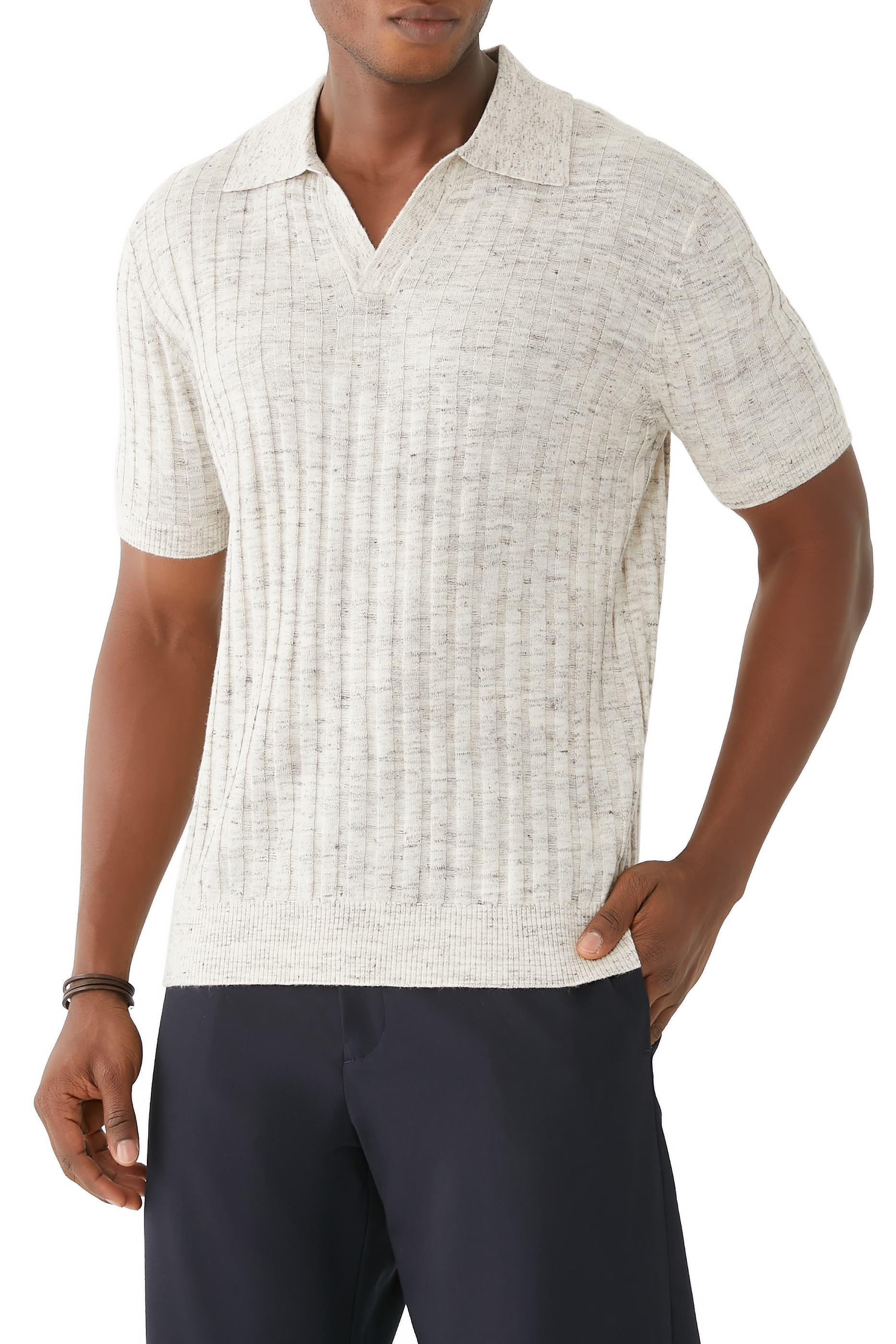 قميص بولو رينو سبيس نسيج مصبوغ