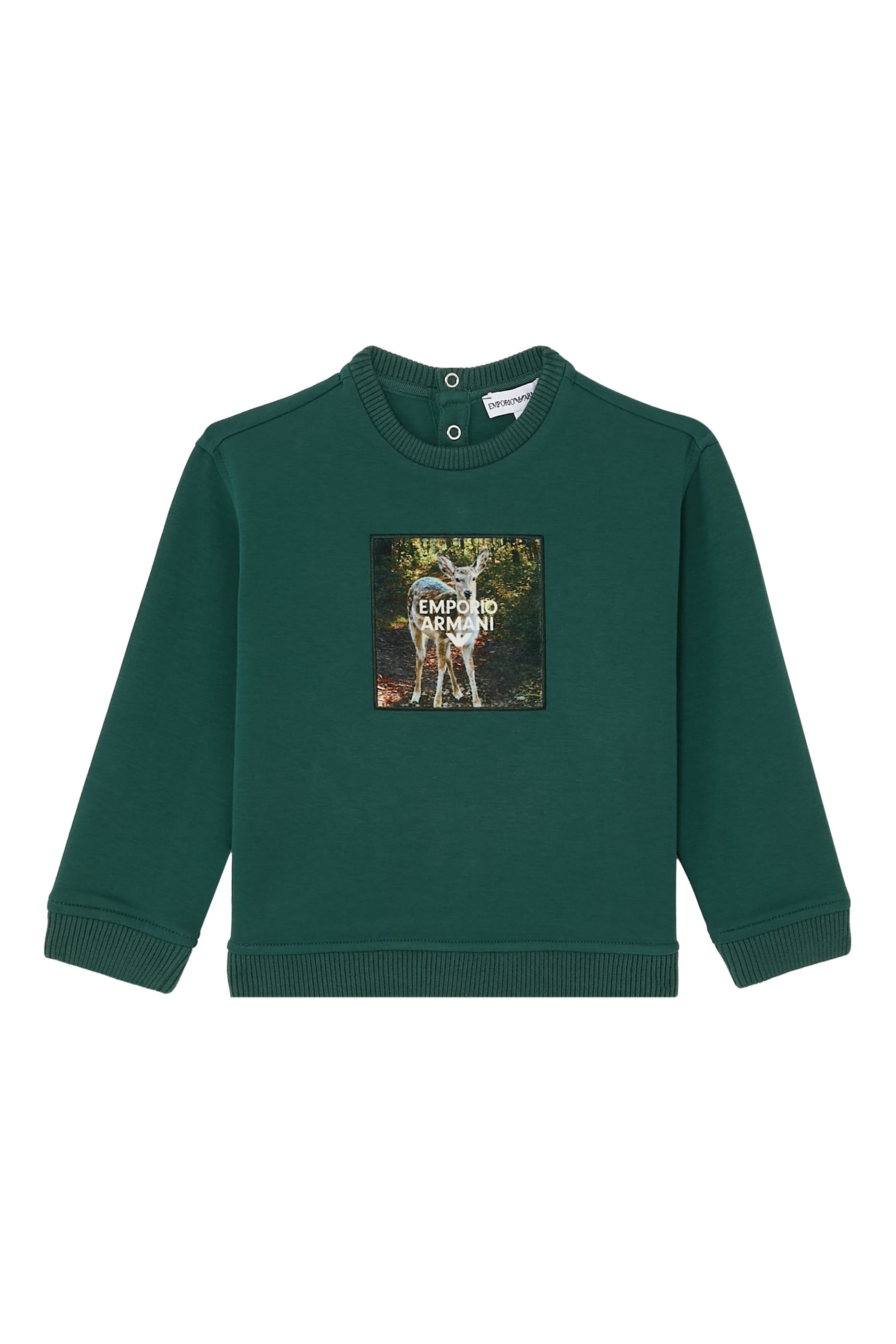 Kids Jersey Graphic Print Sweatshirt