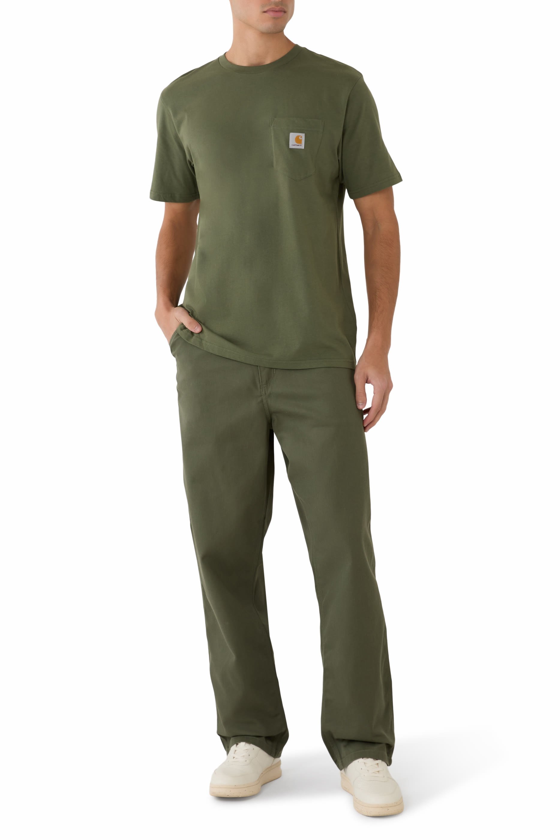 تيشيرت بجيب مزين بشعار الماركة