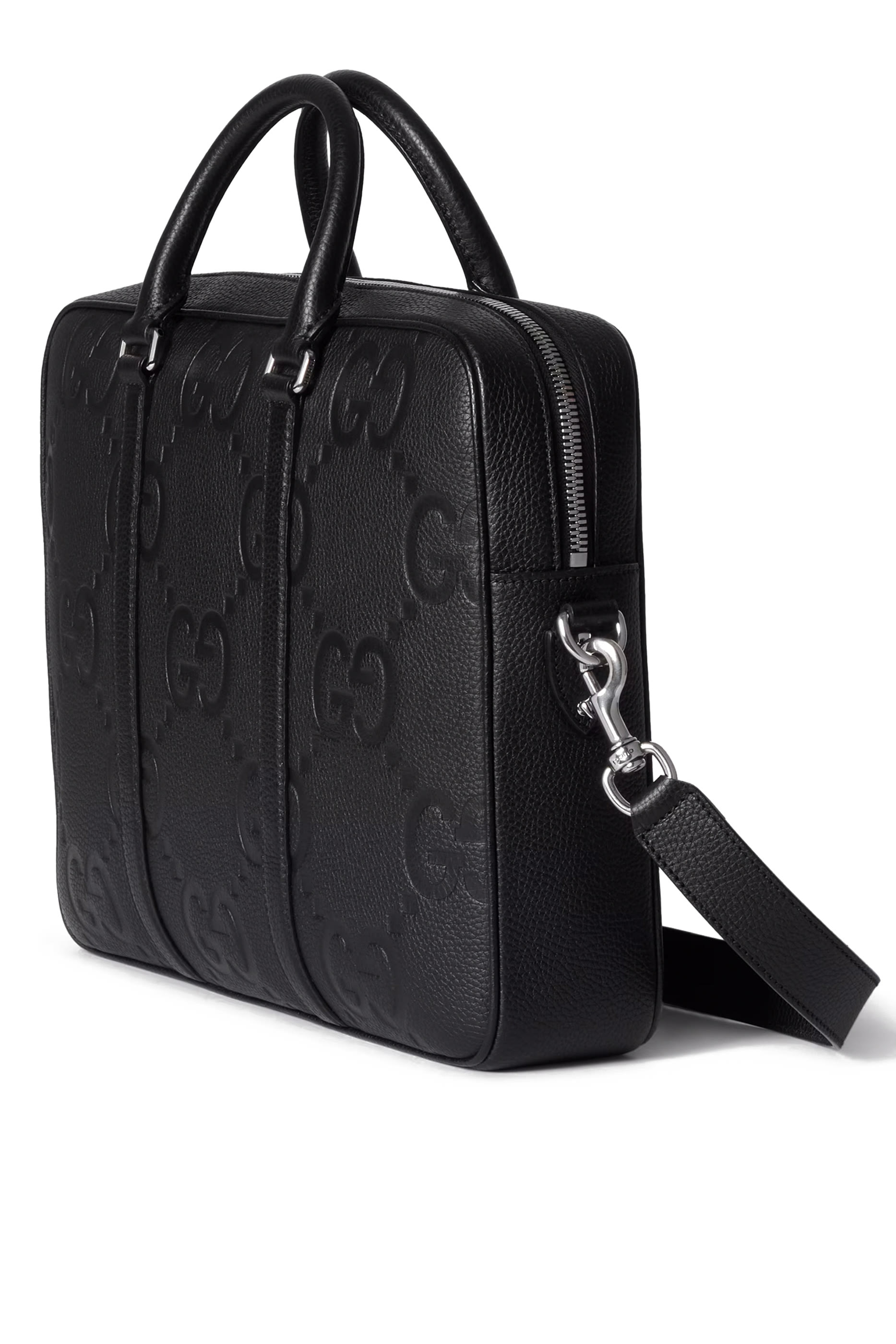 حقيبة عمل بشعر حرفي الماركة بحجم كبير