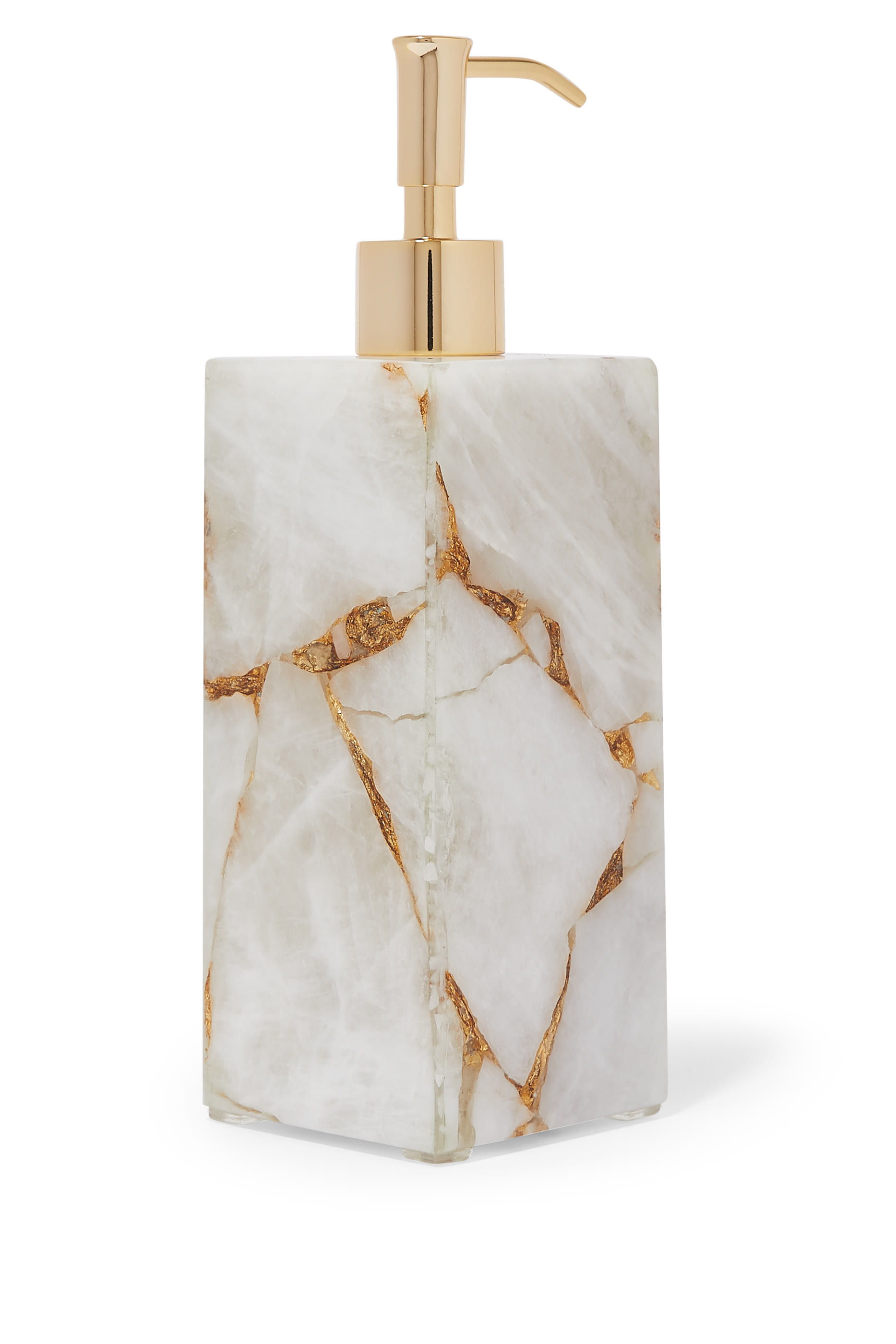 موزع لوشن تاج كوارتز أبيض