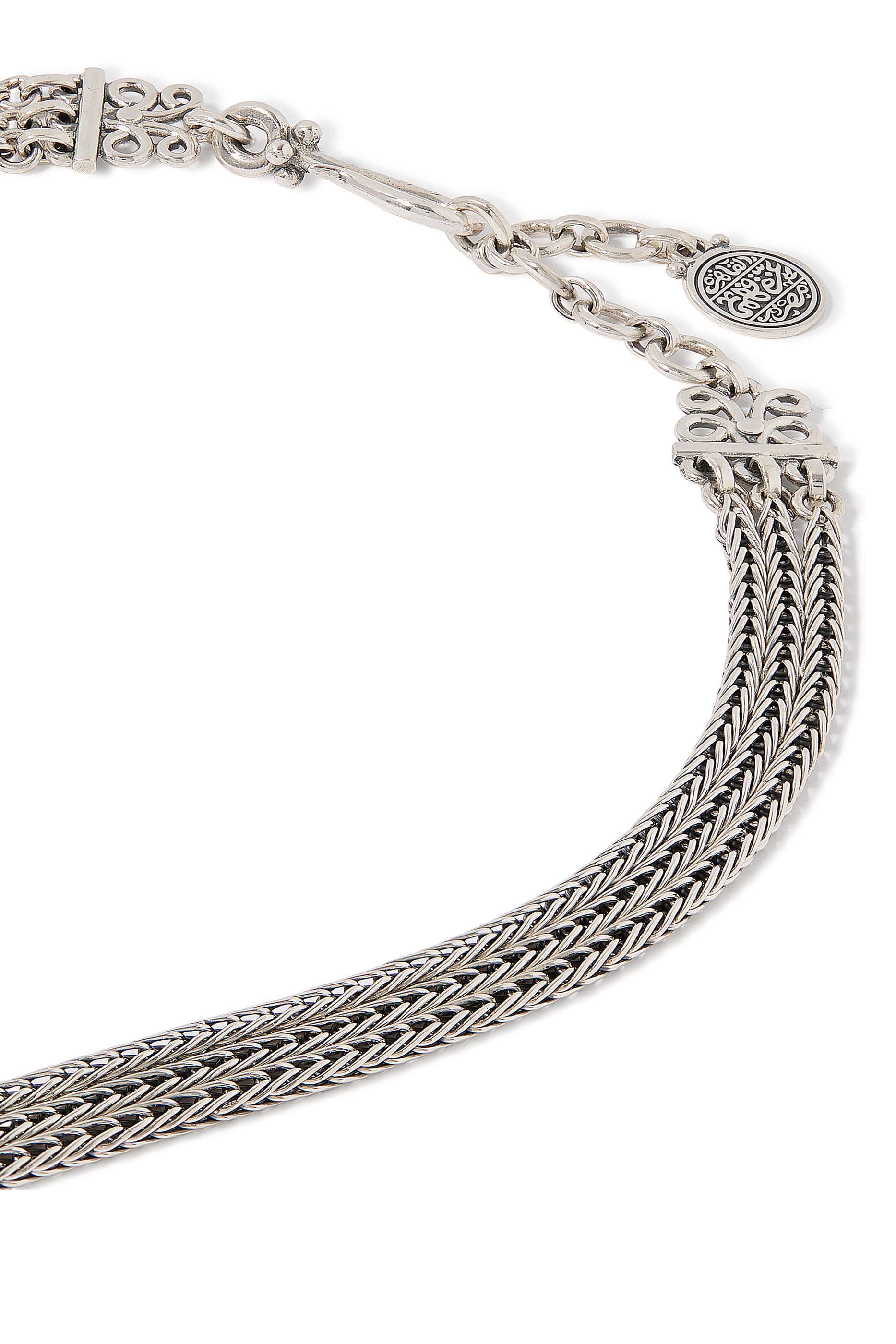 قلادة ترو فيجن اوف ذا هارت، فضة استرلينية وذهب أصفر عيار 18