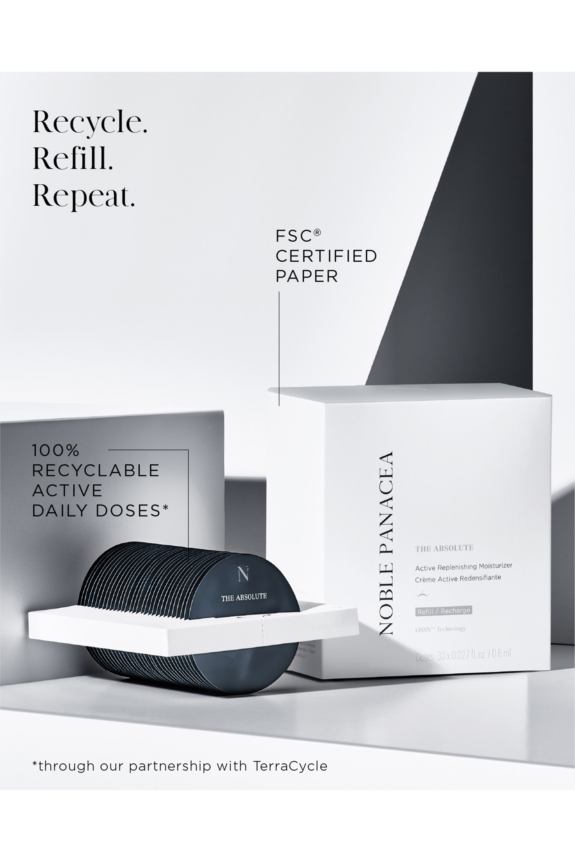 عبوة إعادة ملء مرطب أبسولوت أكتيف لتجديد البشرة